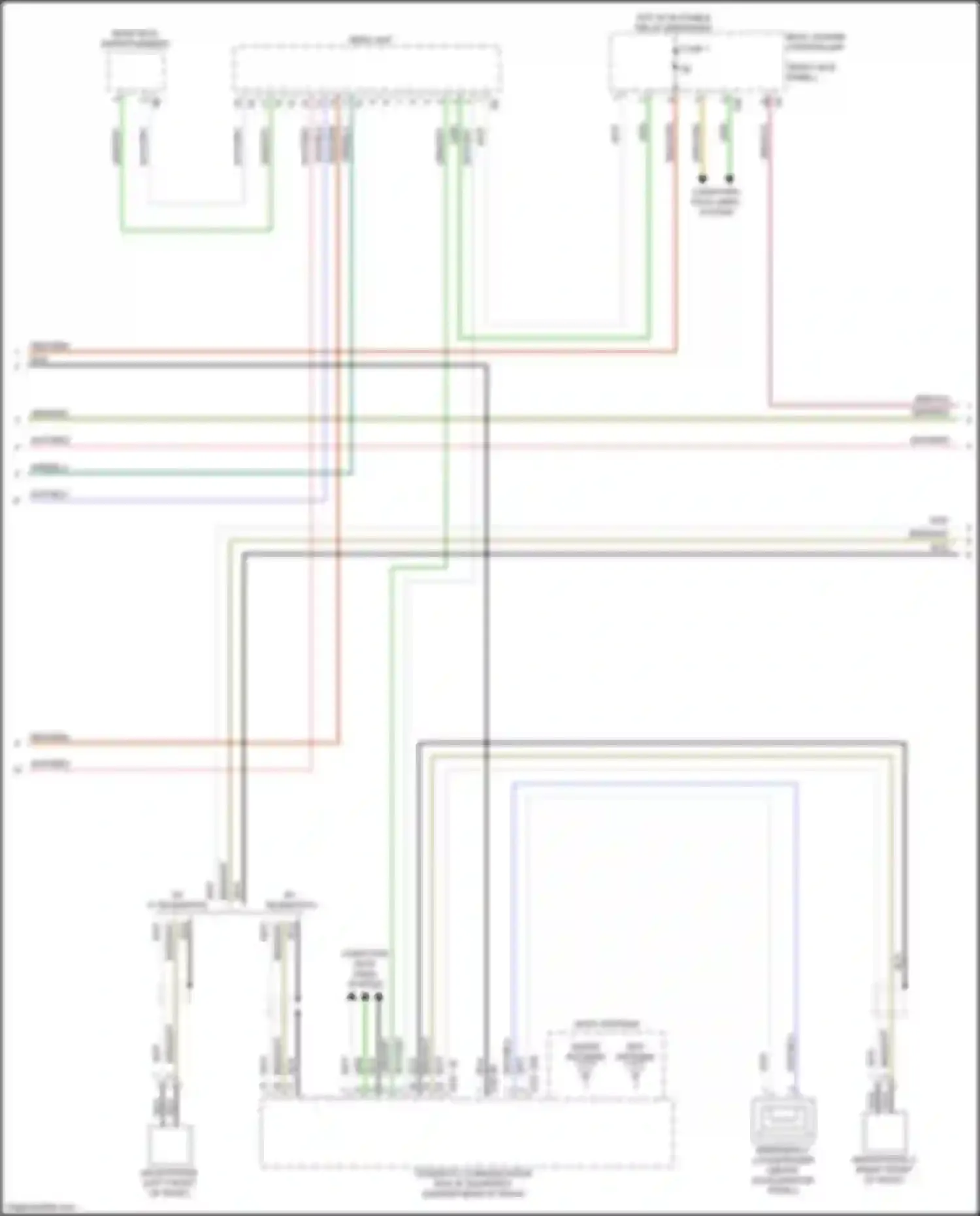 Wiring diagram hot w/ bi-stable relay energized for BMW 6 series GT G32 (2017-2020) (6 of 29)