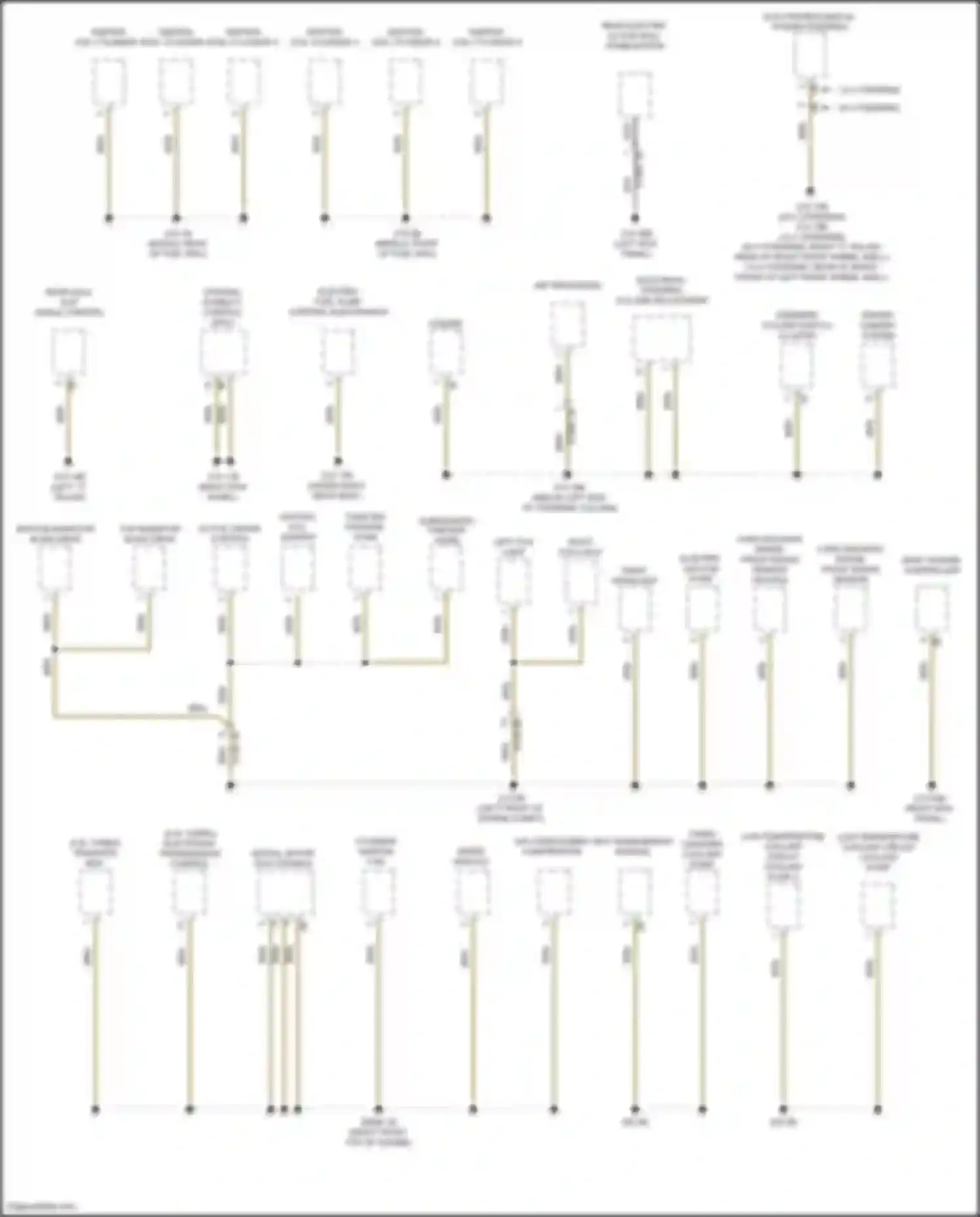 Wiring diagram left fog light for BMW 6 series GT G32 (2017-2020) (1 of 2)