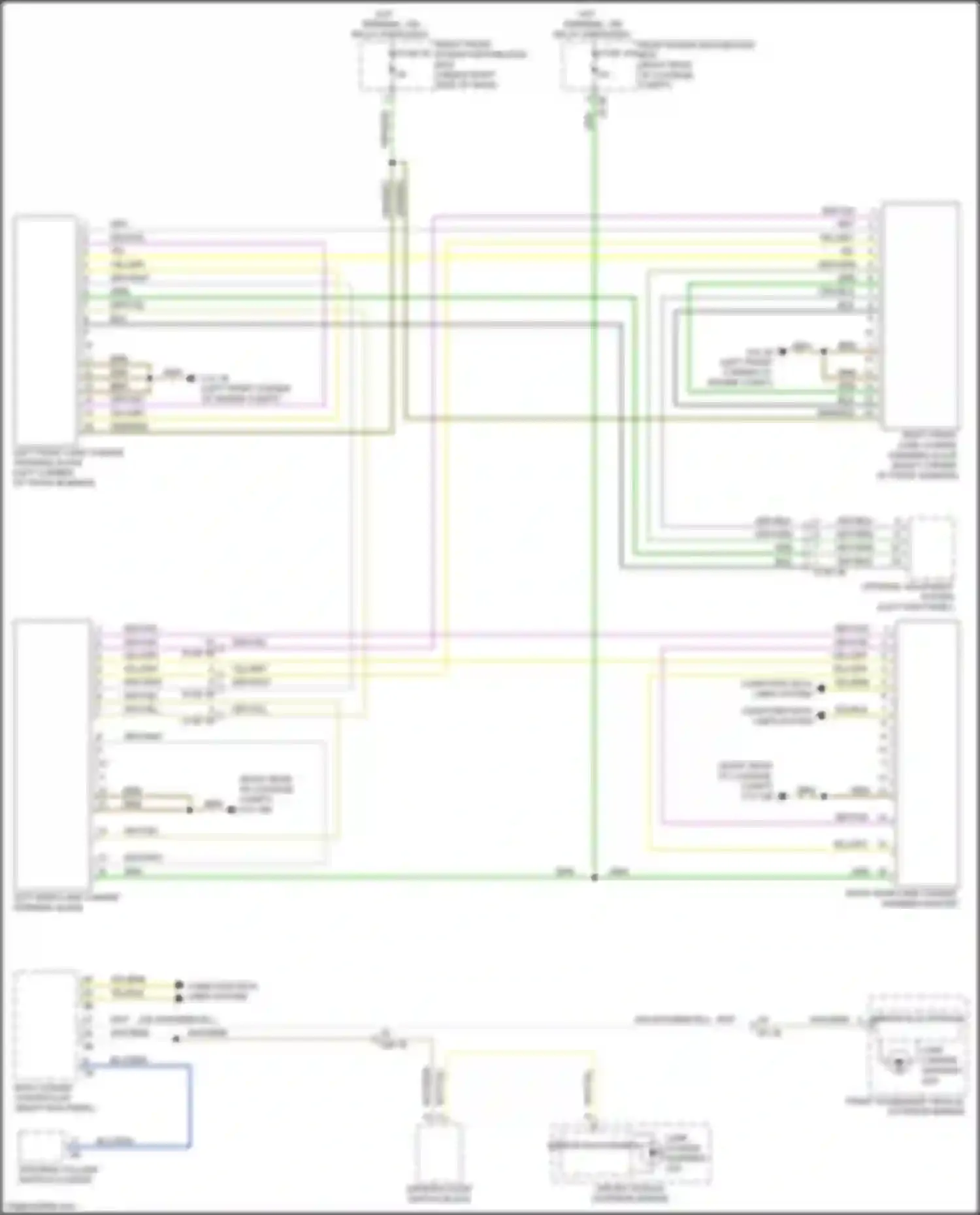 Wiring diagram left front lane change warning slave for BMW 6 series GT G32 (2017-2020) (2 of 3)
