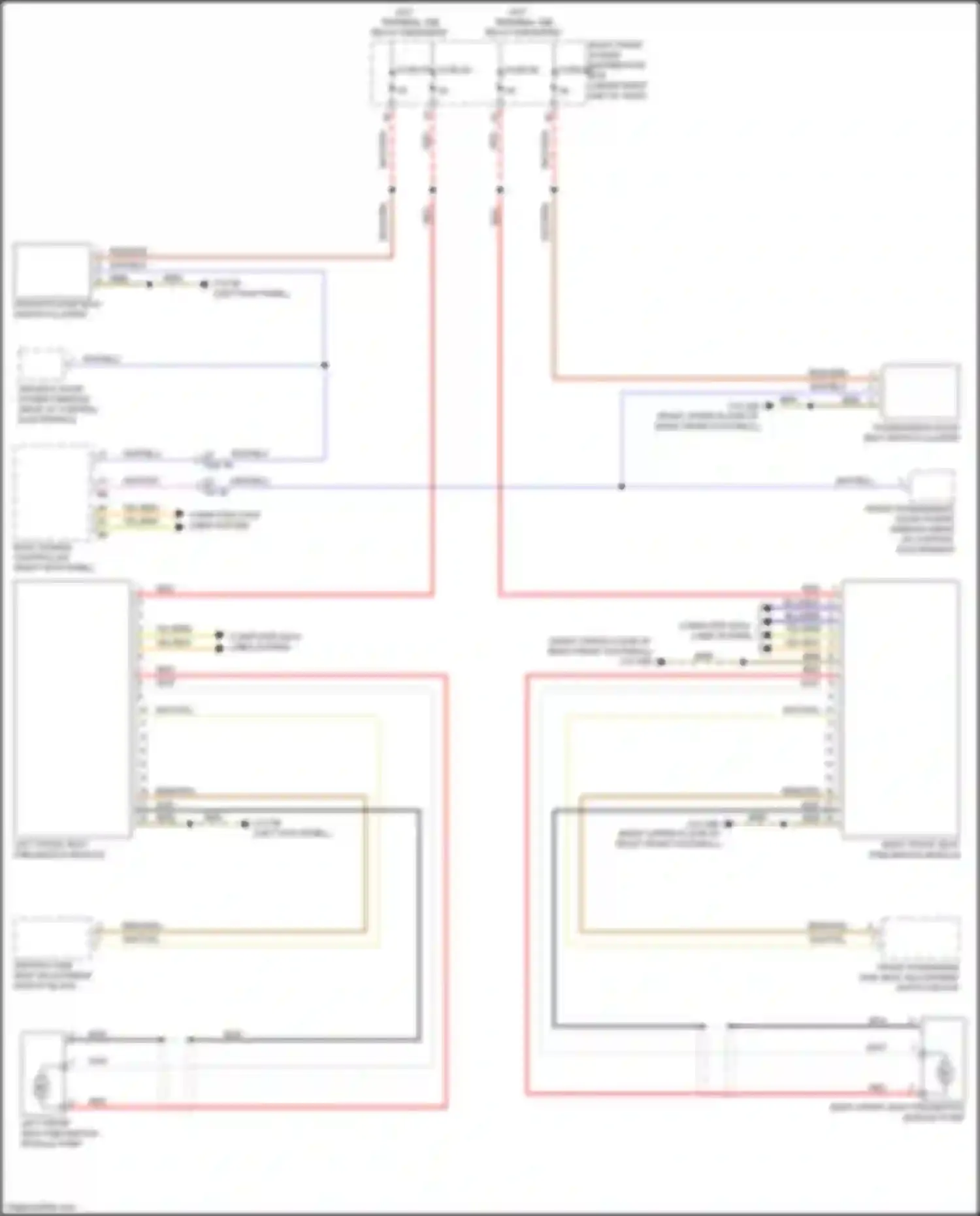 Wiring diagram left front seat pneumatics module pump for BMW 6 series GT G32 (2017-2020) (1 of 1)