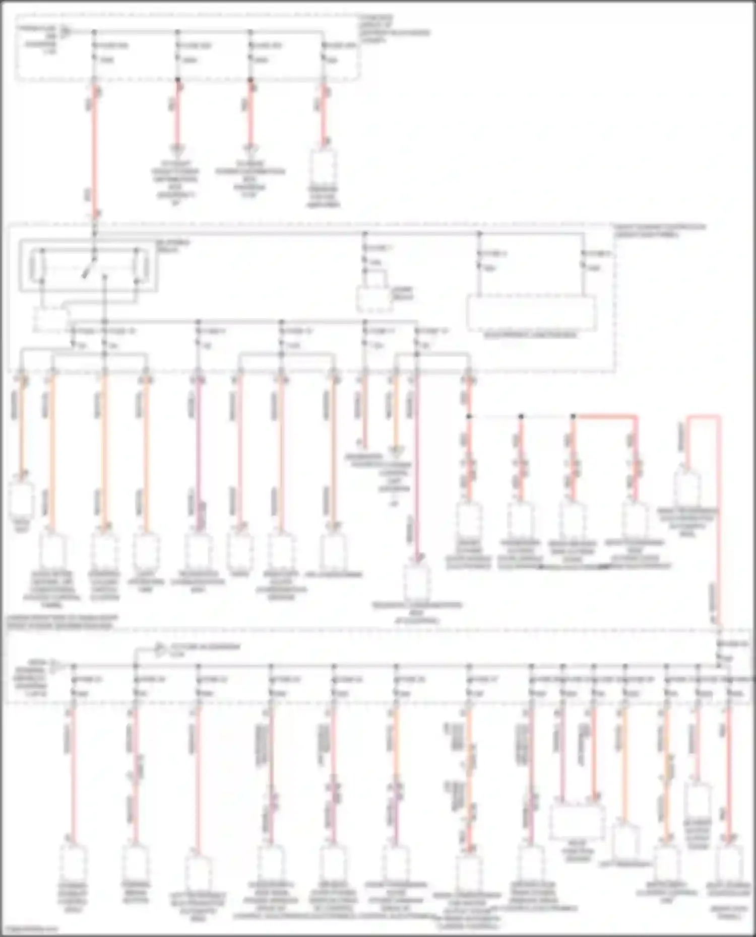 Wiring diagram left reversible electromotive automatic reel for BMW 6 series GT G32 (2017-2020) (2 of 3)