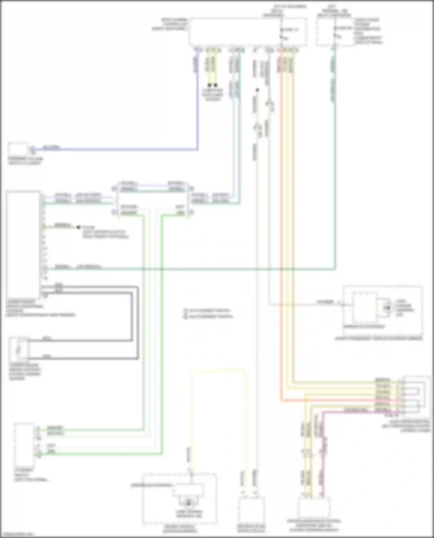 Wiring diagram mirror electronics for BMW 6 series GT G32 (2017-2020) (2 of 5)