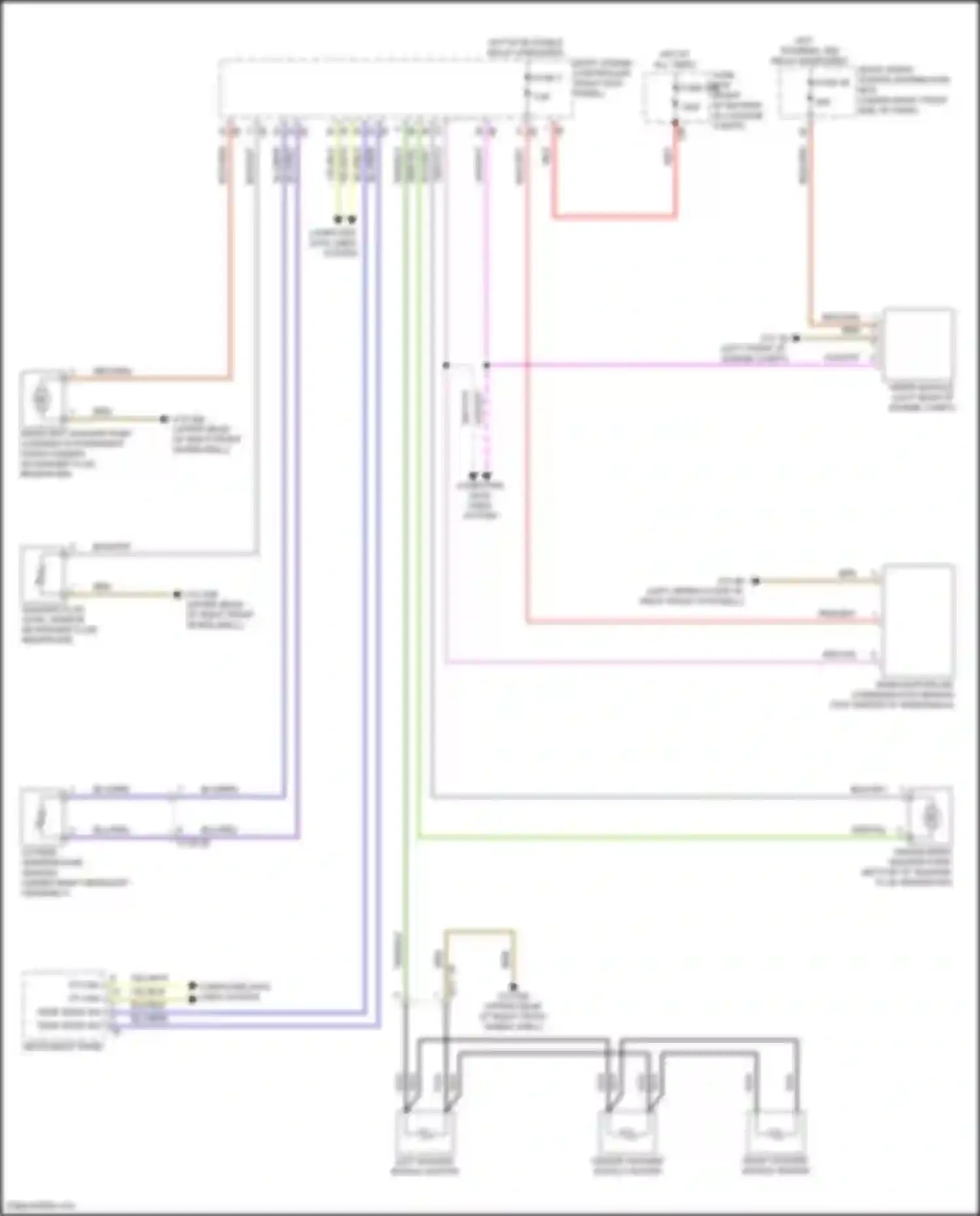 Wiring diagram outside temperature sensor for BMW 6 series GT G32 (2017-2020) (4 of 4)