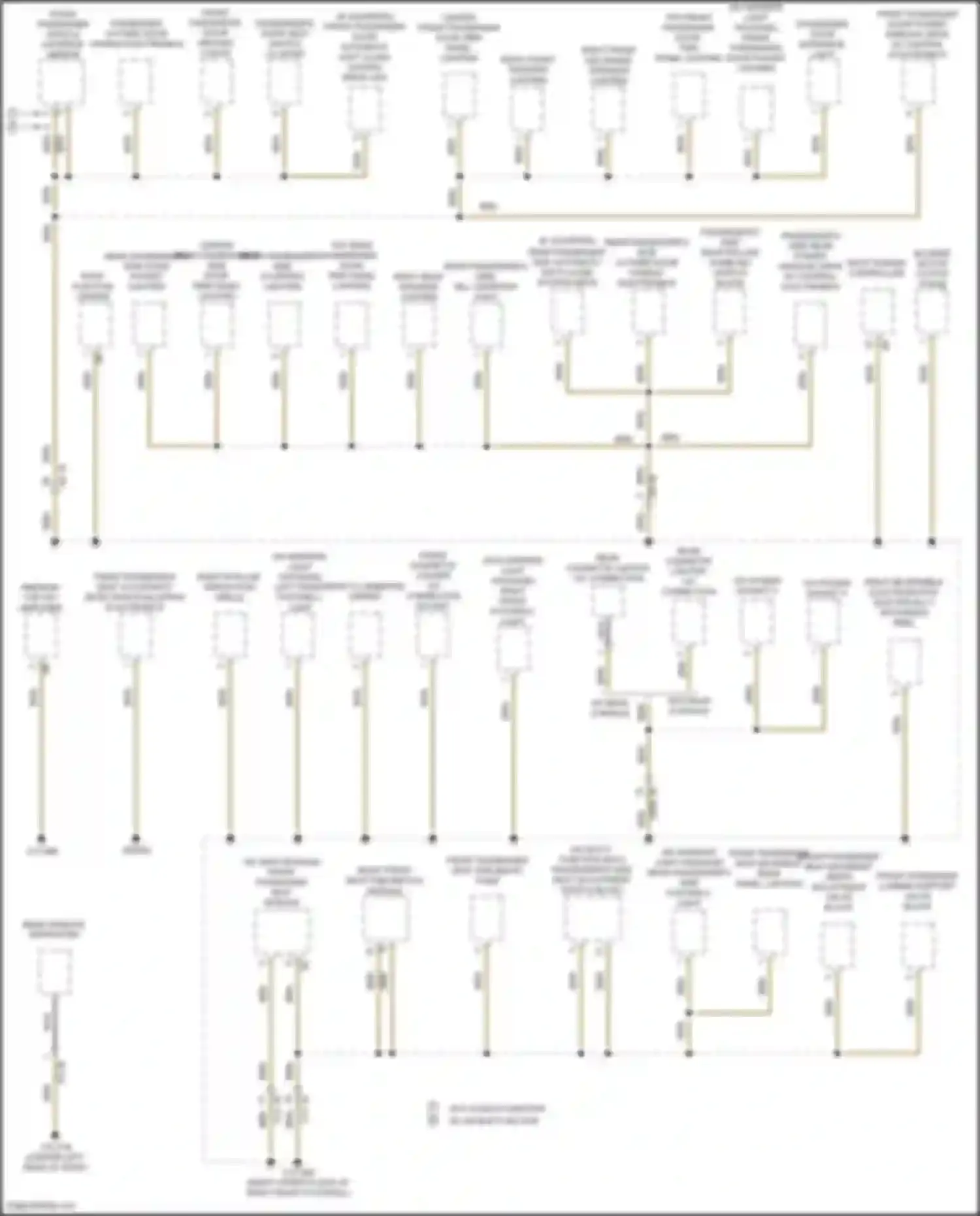 Wiring diagram passenger outside door handle electronics for BMW 6 series GT G32 (2017-2020) (2 of 3)