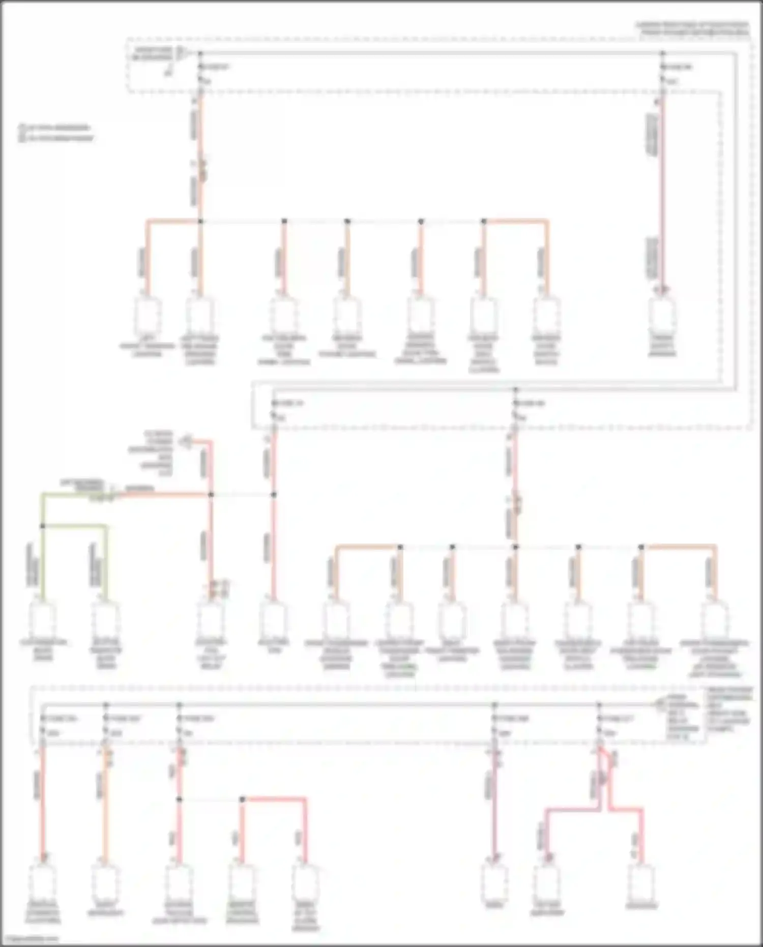 Wiring diagram passenger's door seat switch cluster for BMW 6 series GT G32 (2017-2020) (5 of 5)