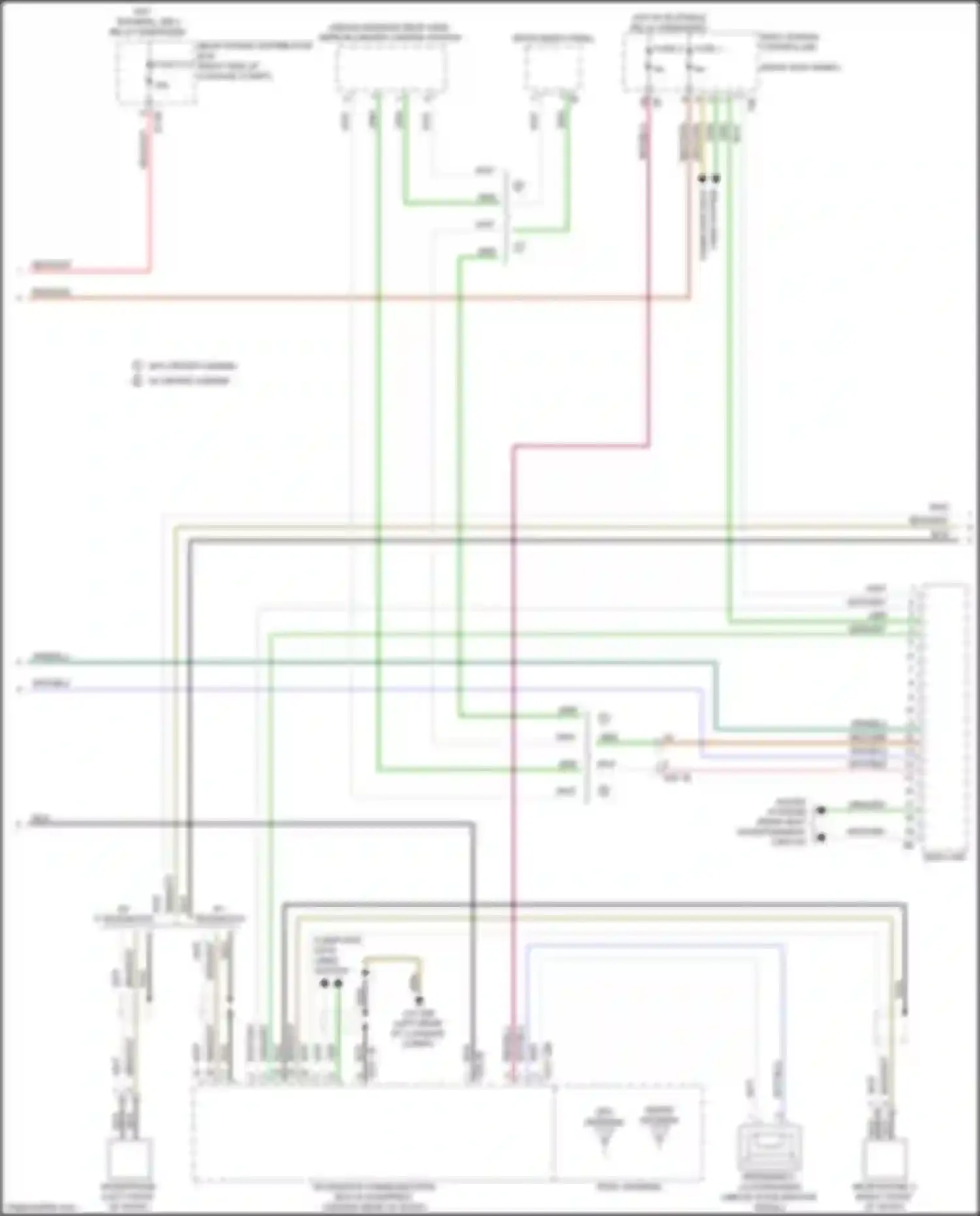 Wiring diagram rear seat entertainment circuit for BMW 6 series GT G32 (2017-2020) (1 of 4)