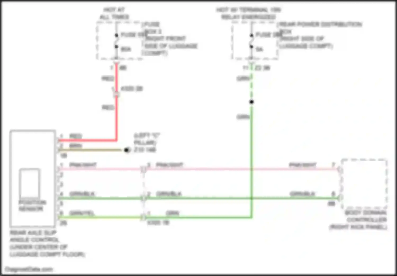 Wiring diagram red for BMW 6 series GT G32 (2017-2020) (80 of 107)