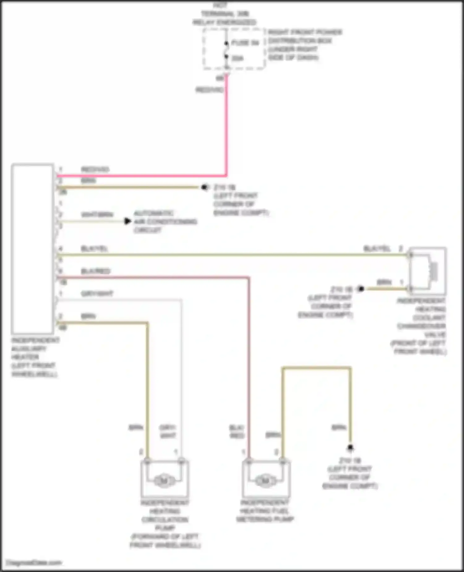 Wiring diagram red for BMW 6 series GT G32 (2017-2020) (7 of 107)
