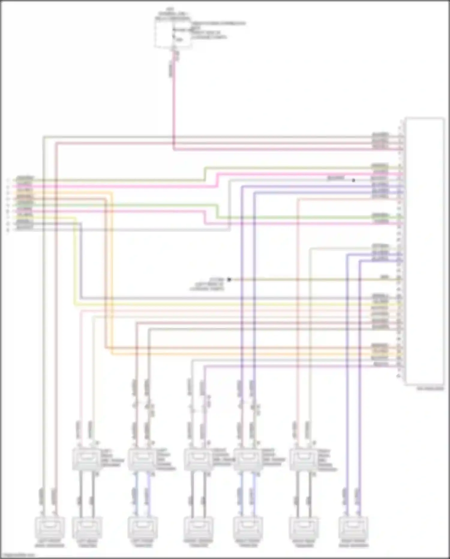 Wiring diagram right rear tweeter for BMW 6 series GT G32 (2017-2020) (2 of 10)