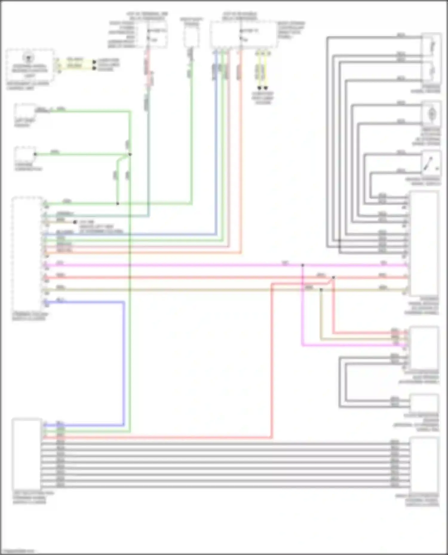 Wiring diagram right shift paddle for BMW 6 series GT G32 (2017-2020) (2 of 3)