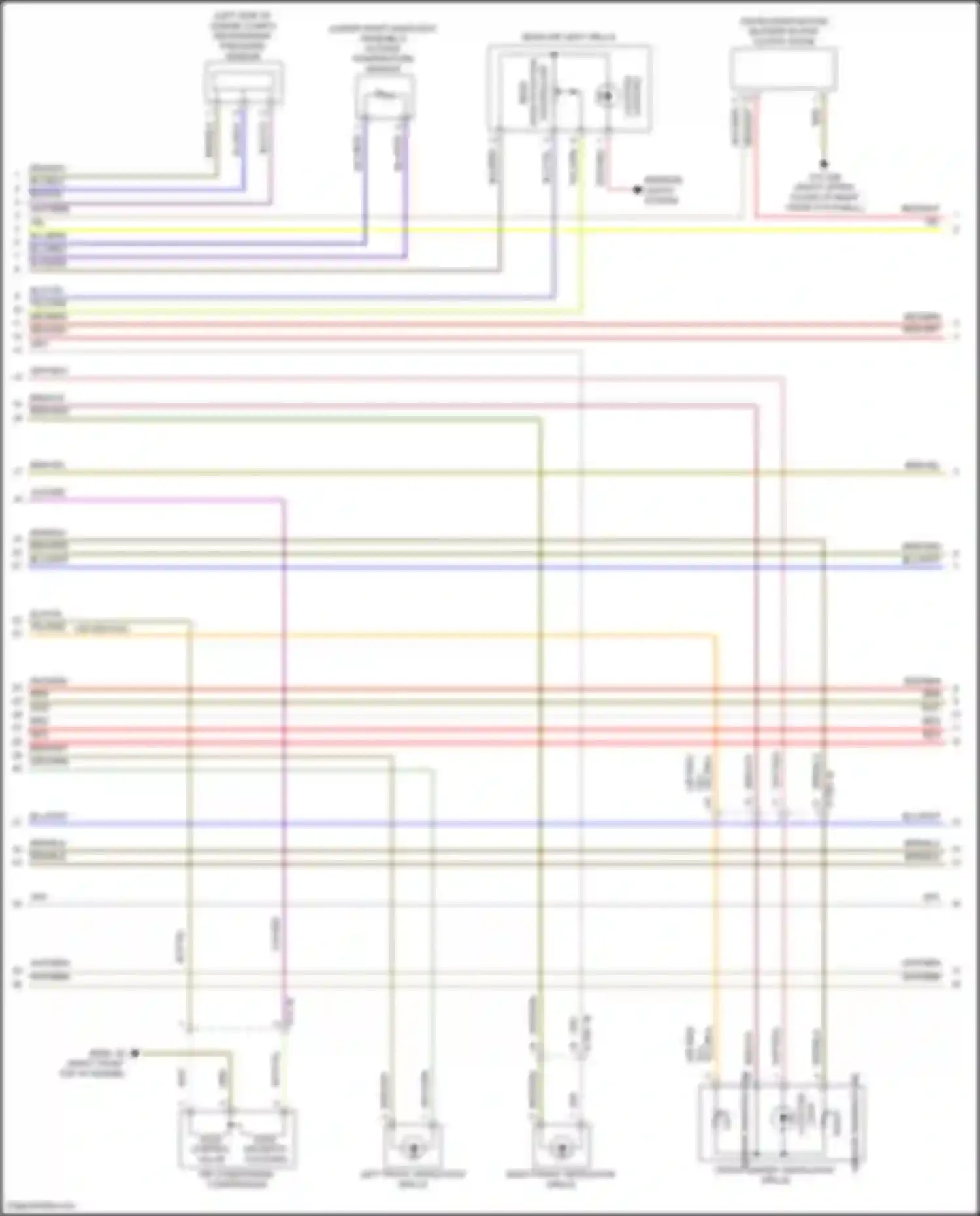 Wiring diagram sensor temperature for BMW 6 series GT G32 (2017-2020) (1 of 2)