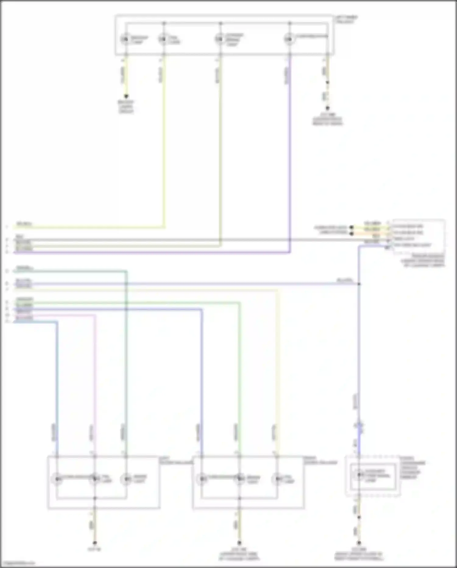 Wiring diagram turn indicator for BMW 6 series GT G32 (2017-2020) (4 of 4)
