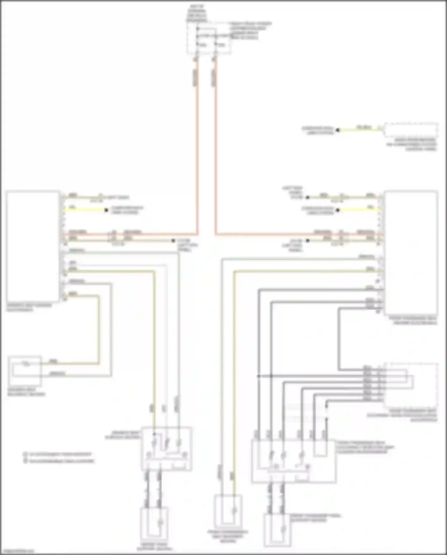Wiring diagram w/ extendable thigh support for BMW 6 series GT G32 (2017-2020) (2 of 2)