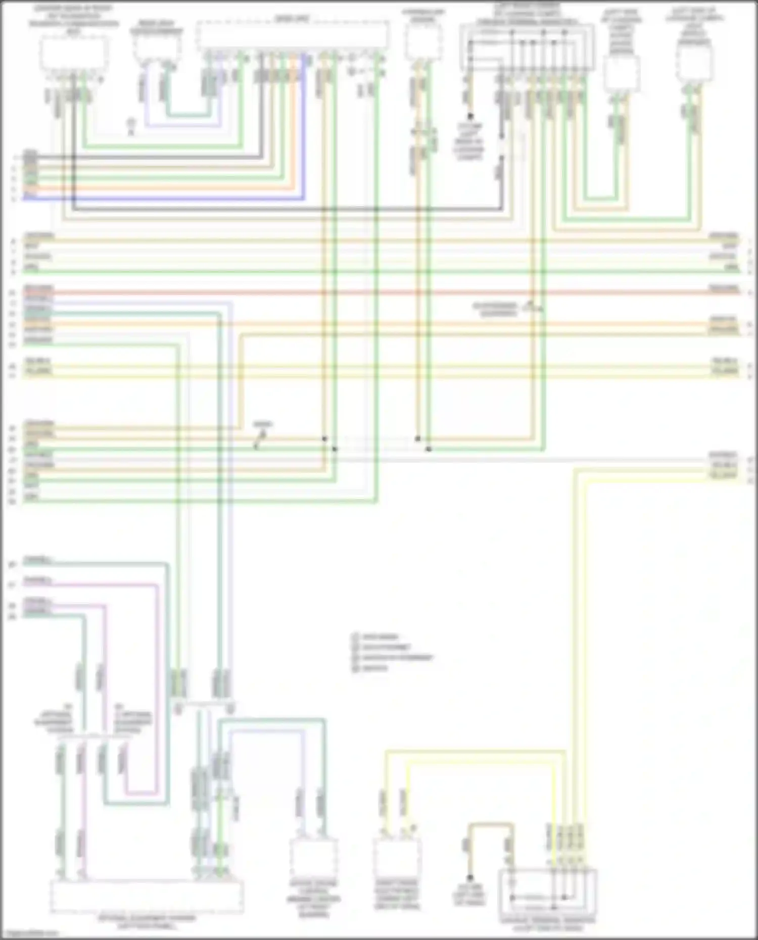 Wiring diagram w/ optional equipment system for BMW 6 series GT G32 (2017-2020) (1 of 1)