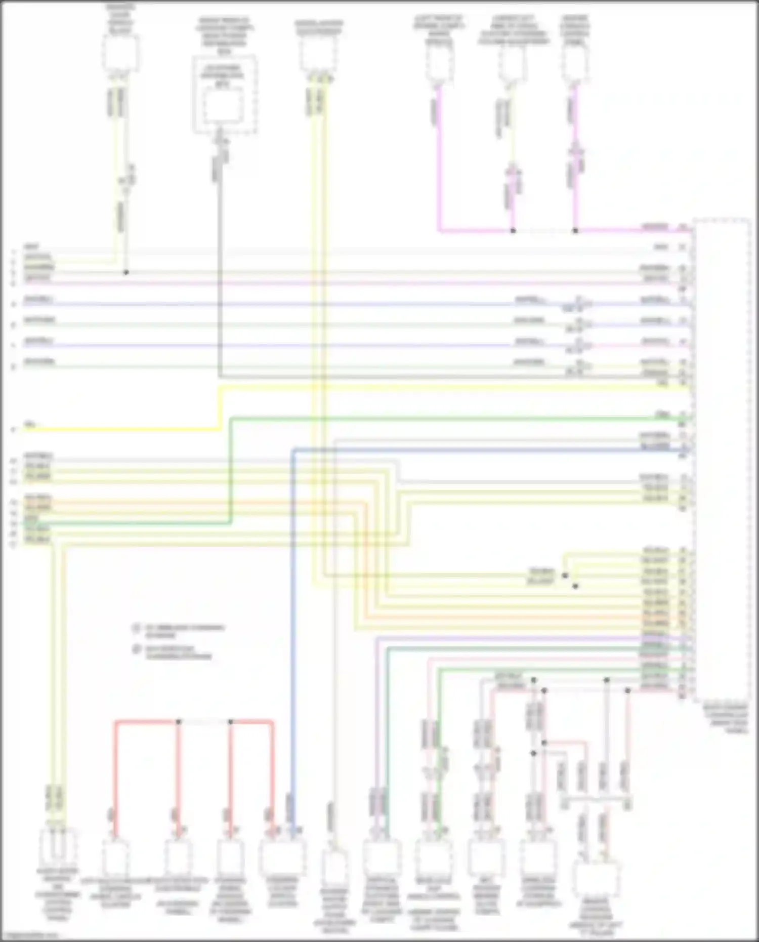Wiring diagram wiper module for BMW 6 series GT G32 (2017-2020) (3 of 5)