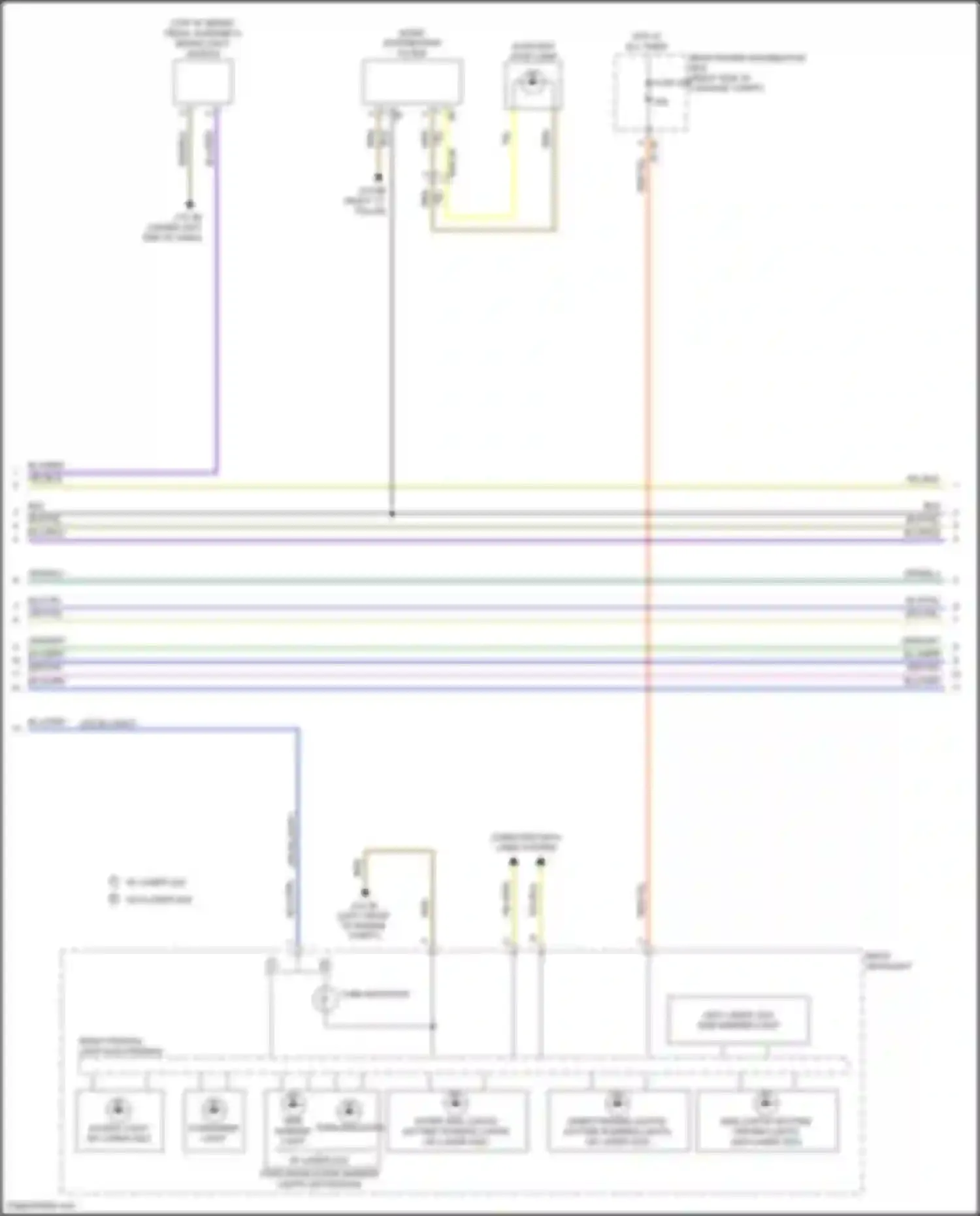 Wiring diagram w/o laser led for BMW 6 series GT G32 (2017-2020) (2 of 4)