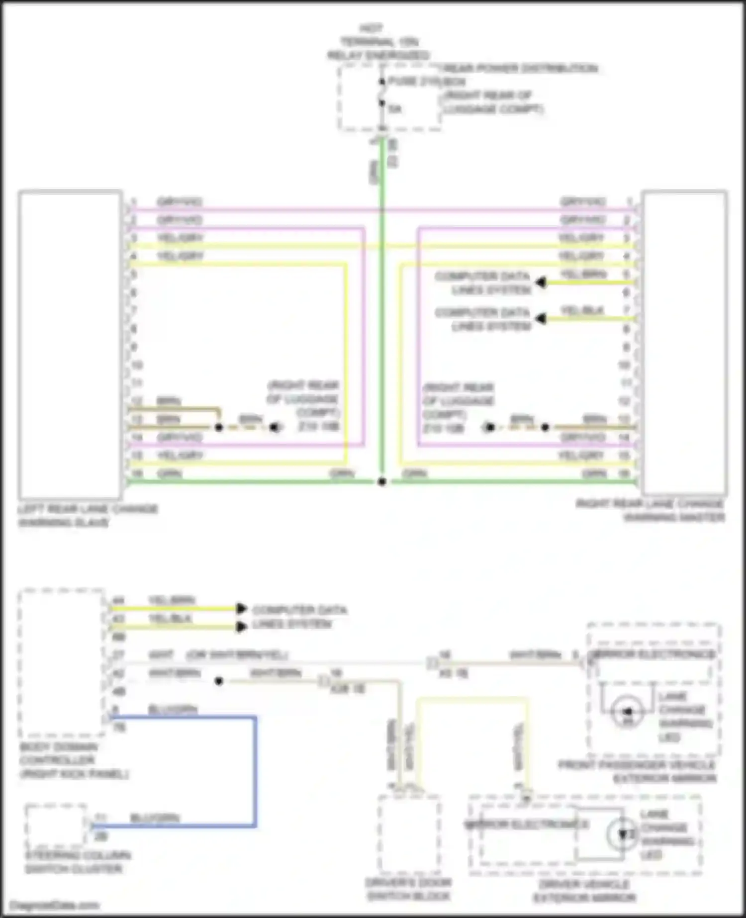 Wiring diagram yel/blk for BMW 6 series GT G32 (2017-2020) (26 of 52)