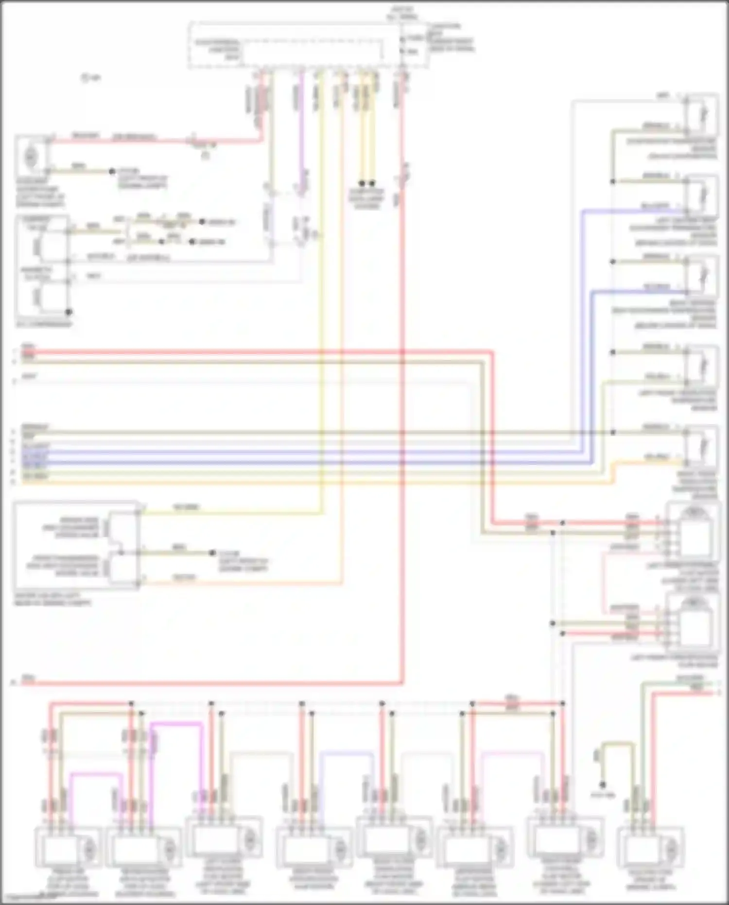 Wiring diagram a/c compressor for BMW 6 series F06/F13/F12 facelift (2015-2018) (1 of 2)
