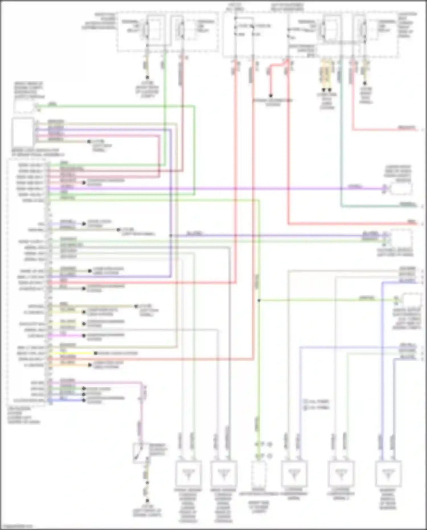 Wiring diagram aerial sig for BMW 6 series F06/F13/F12 facelift (2015-2018) (1 of 2)