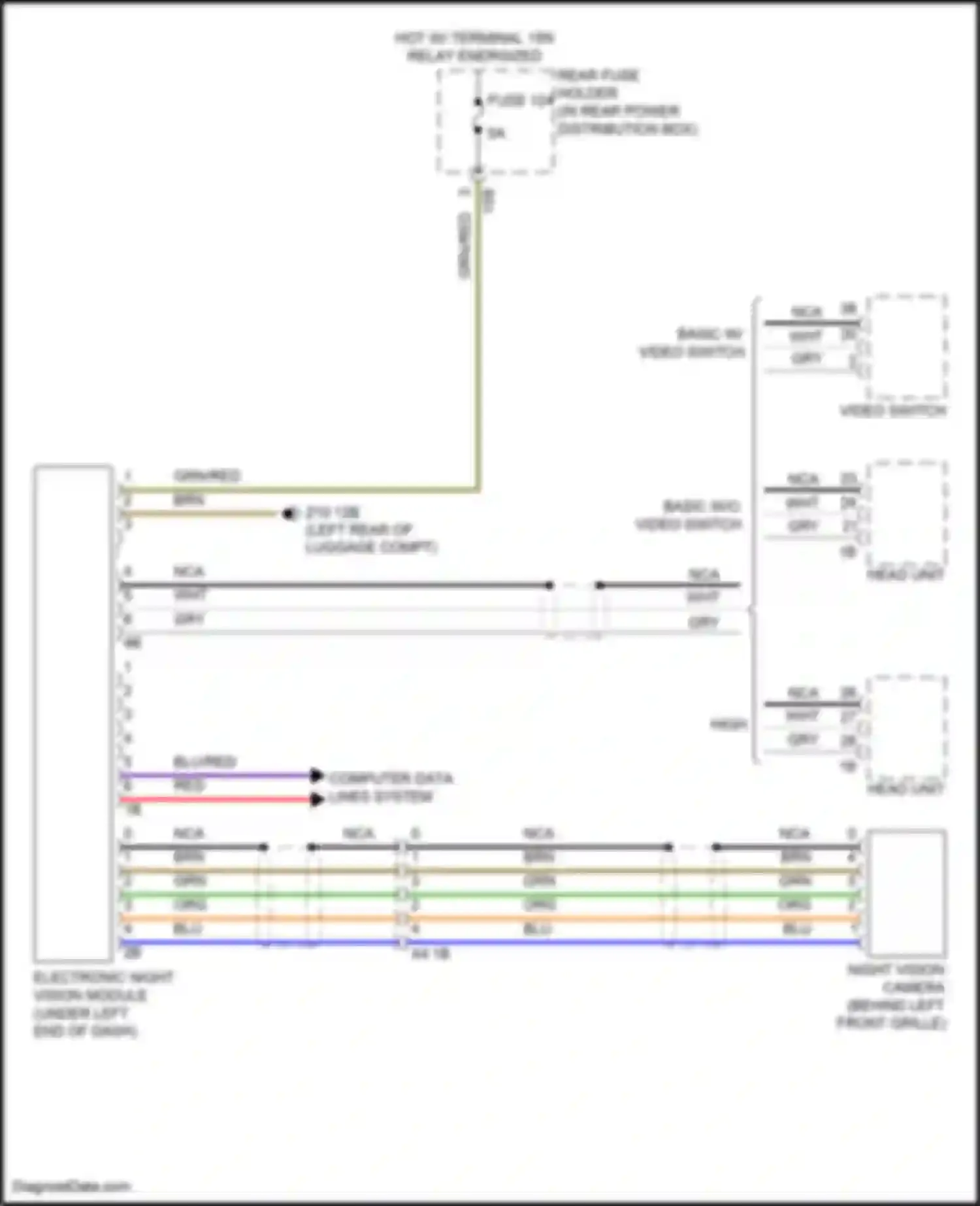 Wiring diagram basic, w/o video switch for BMW 6 series F06/F13/F12 facelift (2015-2018) (1 of 1)
