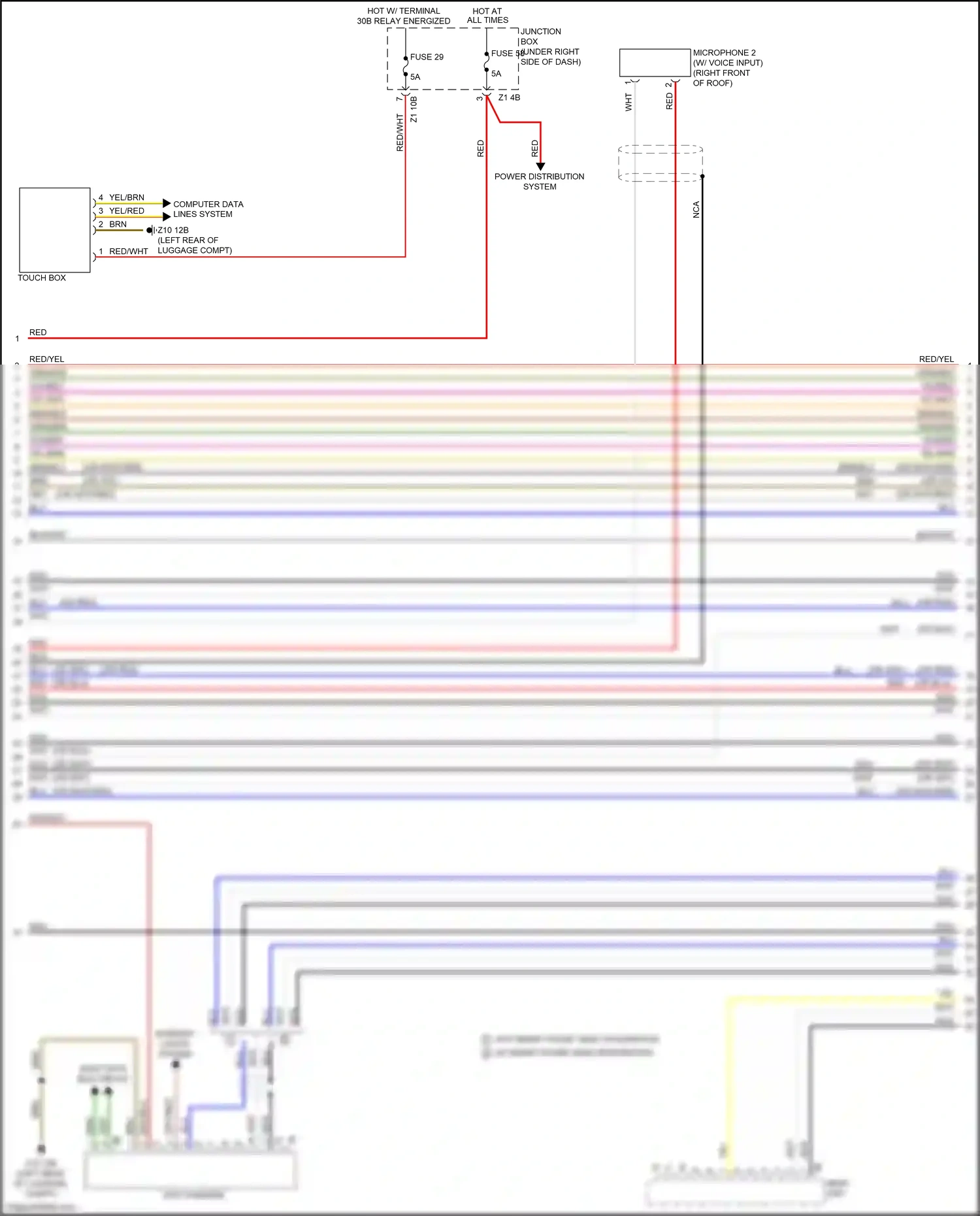Wiring diagram computer data lines system for BMW 6 series F06/F13/F12 facelift (2015-2018) (5 of 84)