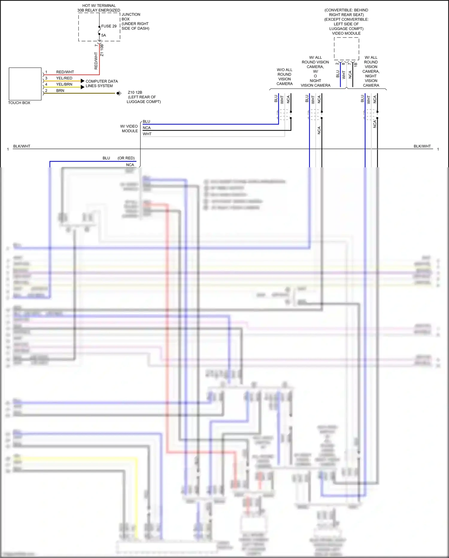 Wiring diagram computer data lines system for BMW 6 series F06/F13/F12 facelift (2015-2018) (3 of 84)