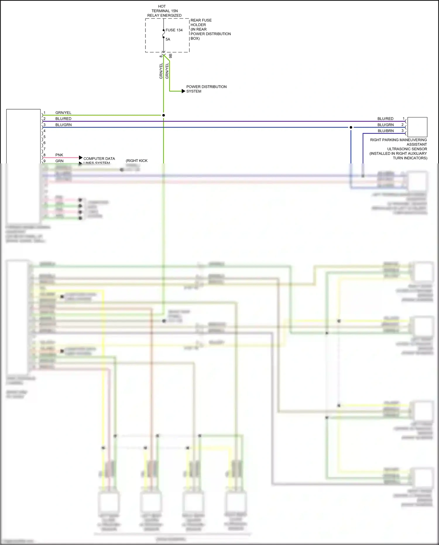 Wiring diagram computer data lines system for BMW 6 series F06/F13/F12 facelift (2015-2018) (70 of 84)