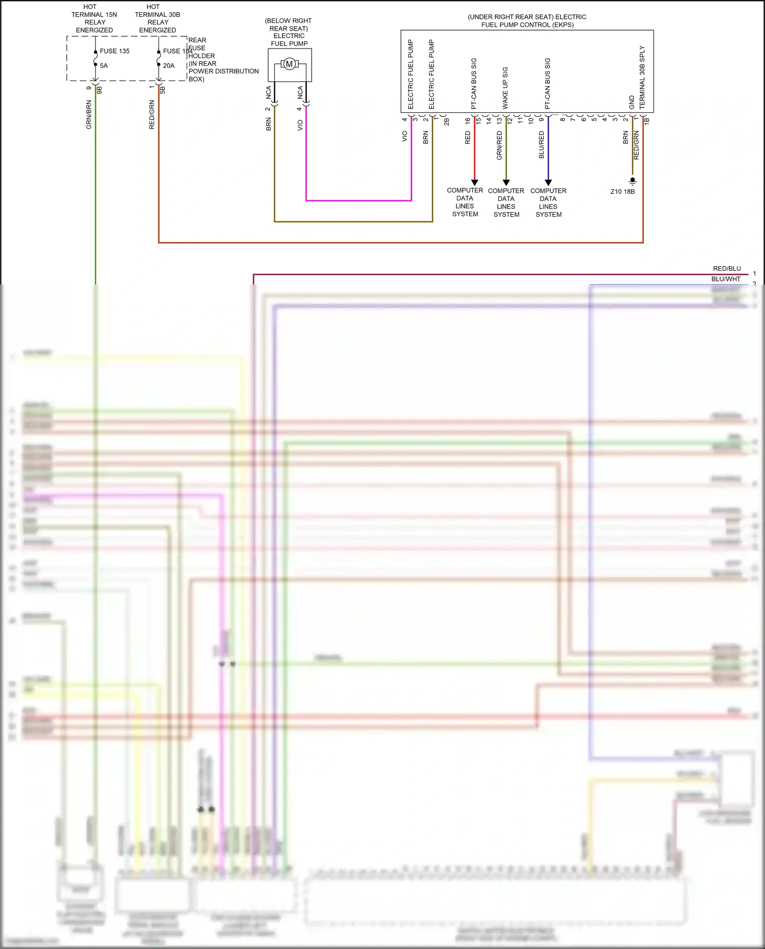 Wiring diagram computer data lines system for BMW 6 series F06/F13/F12 facelift (2015-2018) (83 of 84)