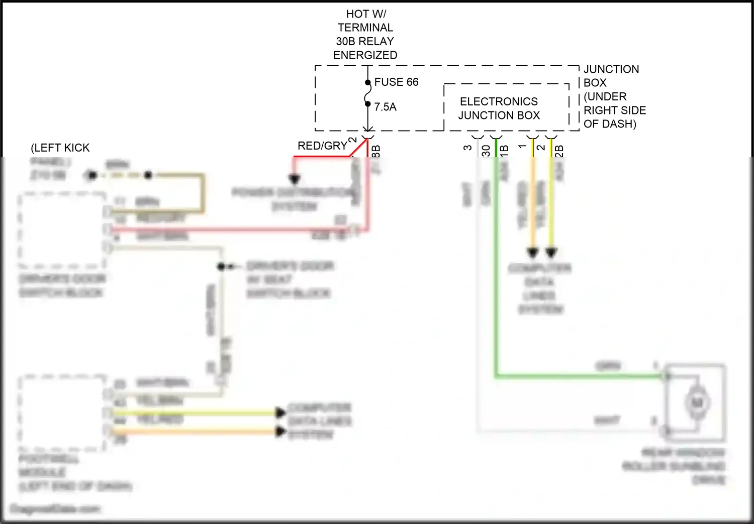 Wiring diagram computer data lines system for BMW 6 series F06/F13/F12 facelift (2015-2018) (77 of 84)