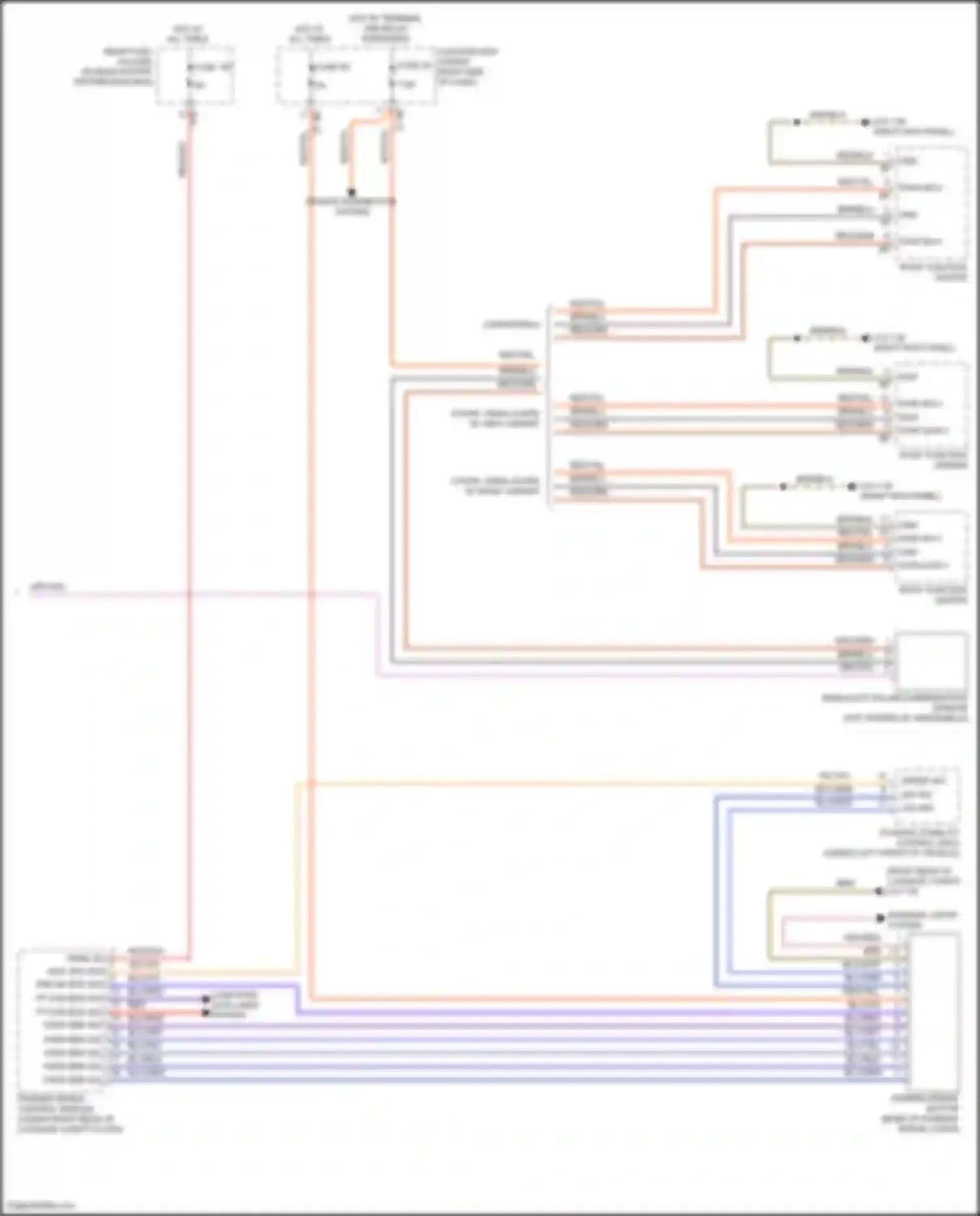 Wiring diagram coupe, gran coupe w/ basic variant for BMW 6 series F06/F13/F12 facelift (2015-2018) (2 of 2)