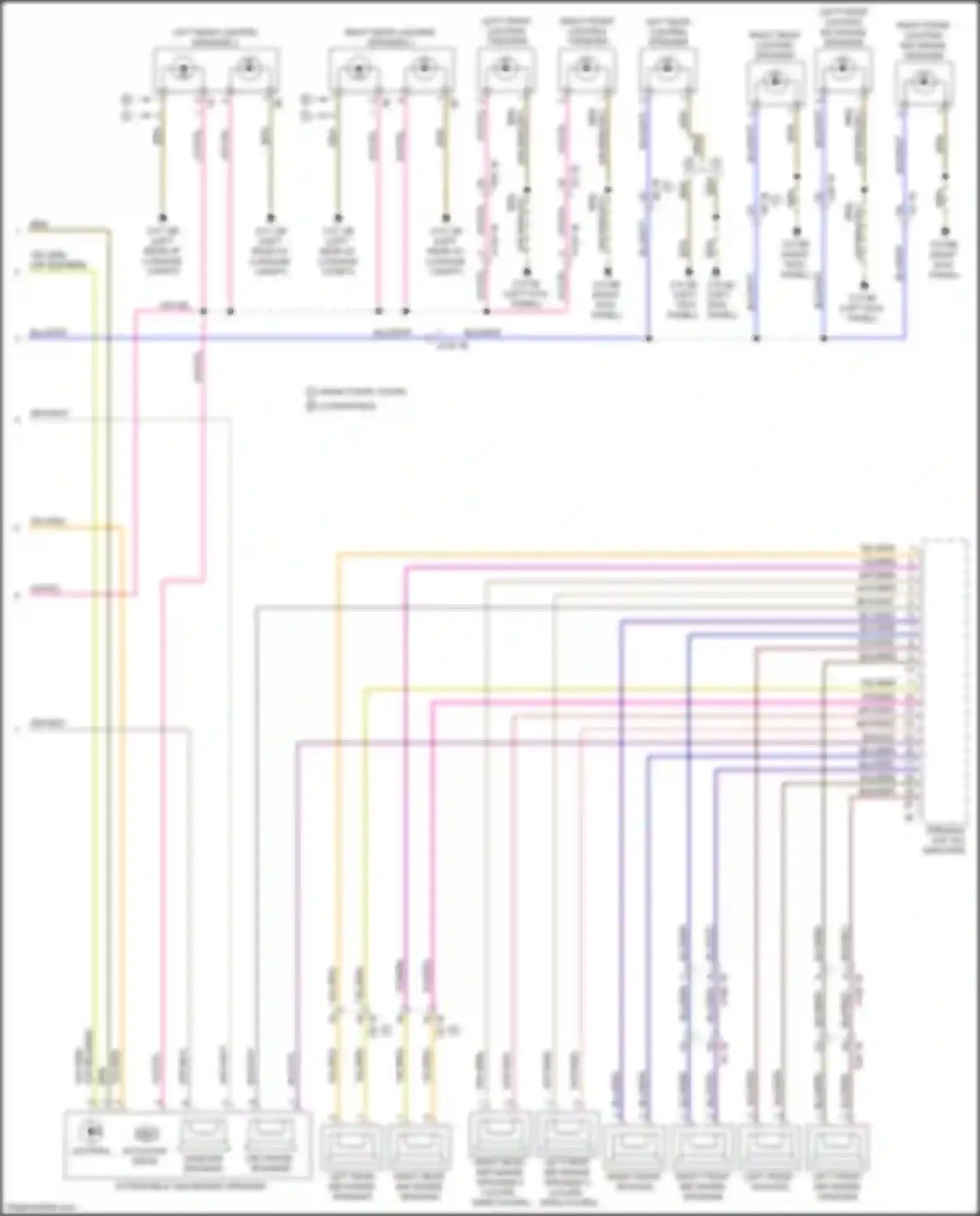 Wiring diagram extendable dashboard speaker for BMW 6 series F06/F13/F12 facelift (2015-2018) (2 of 2)