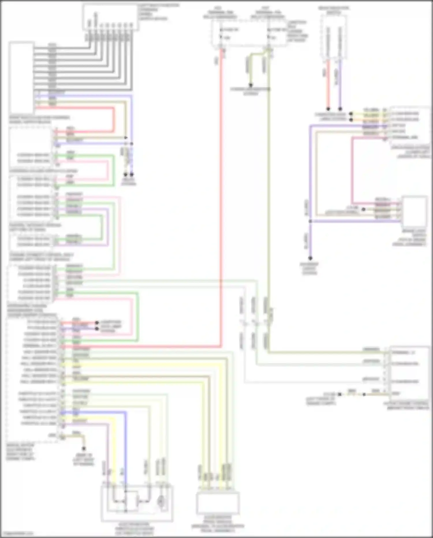 Wiring diagram flexray bus sig for BMW 6 series F06/F13/F12 facelift (2015-2018) (4 of 9)