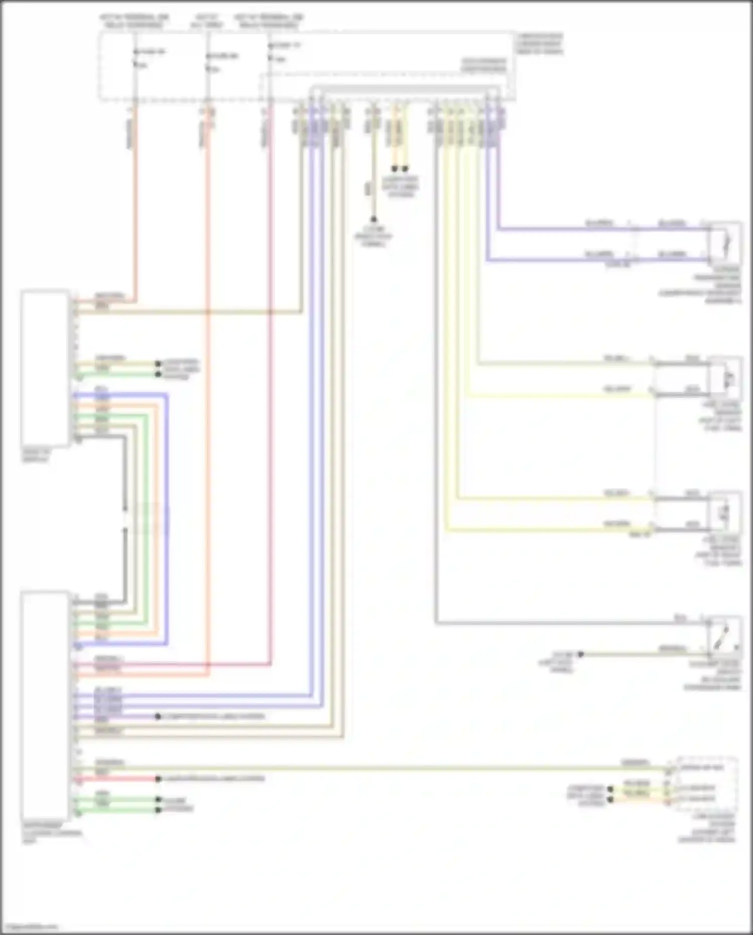 Wiring diagram fuse 10 for BMW 6 series F06/F13/F12 facelift (2015-2018) (1 of 3)