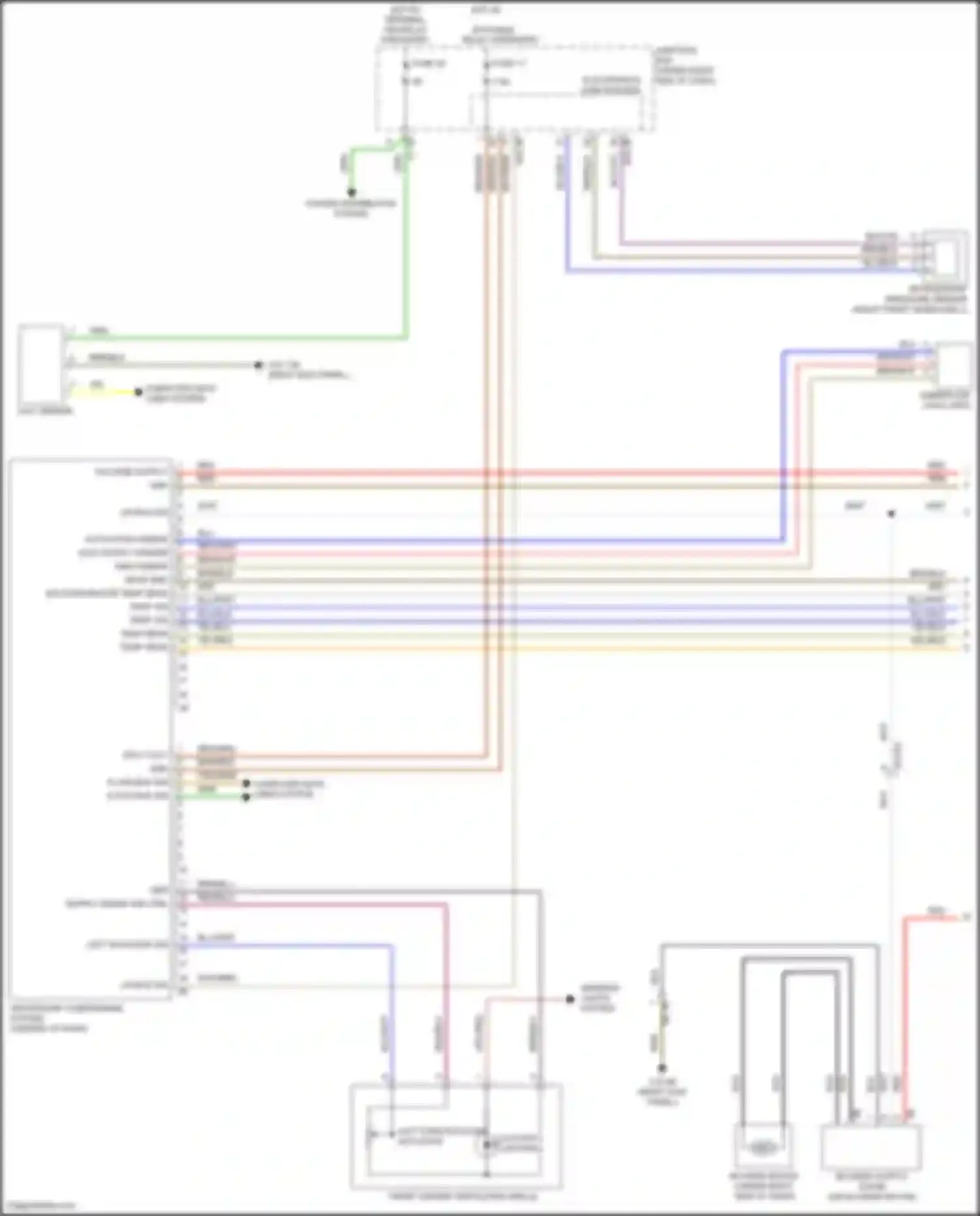 Wiring diagram left adjuster sig for BMW 6 series F06/F13/F12 facelift (2015-2018) (1 of 1)