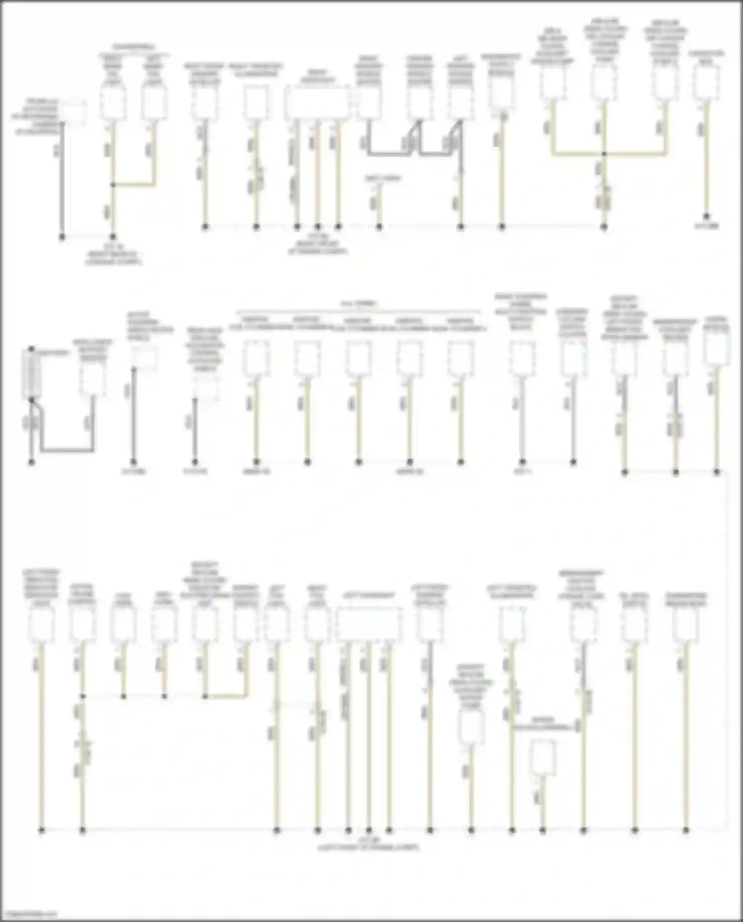 Wiring diagram left fog light for BMW 6 series F06/F13/F12 facelift (2015-2018) (1 of 2)