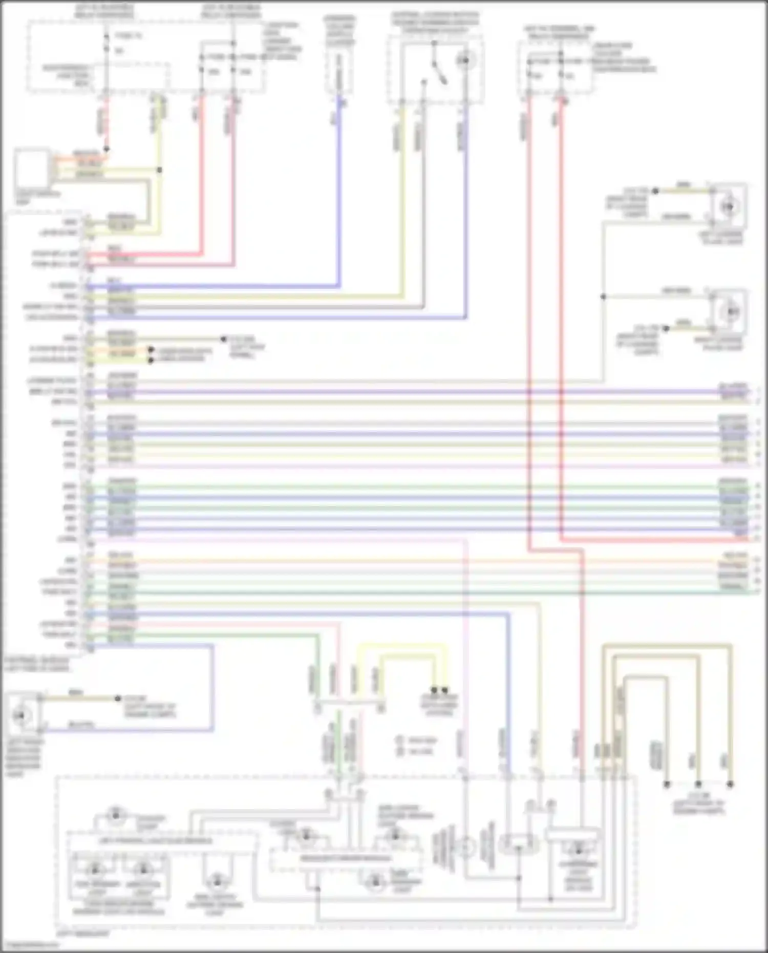 Wiring diagram left headlight for BMW 6 series F06/F13/F12 facelift (2015-2018) (2 of 6)