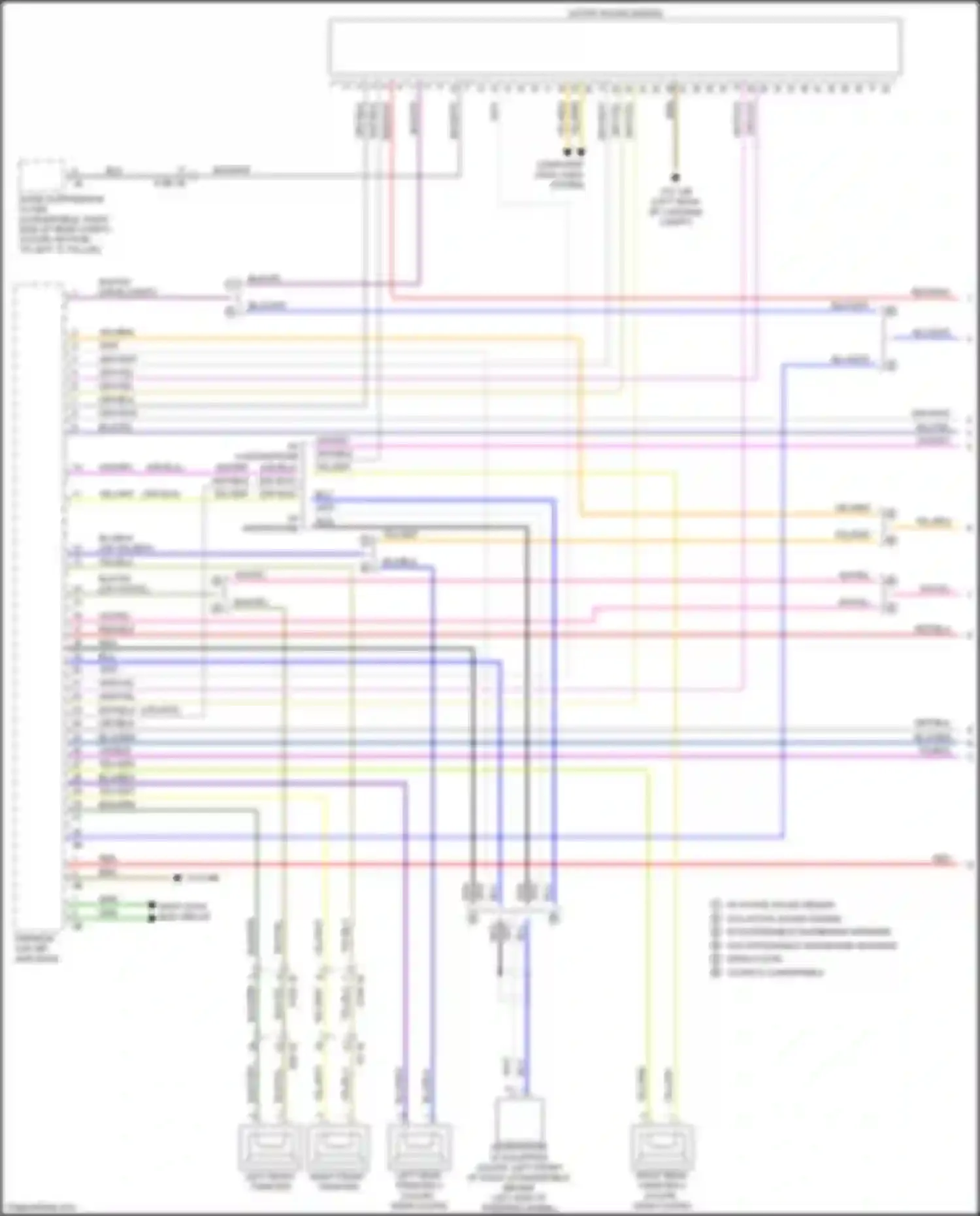 Wiring diagram most data bus circuit for BMW 6 series F06/F13/F12 facelift (2015-2018) (9 of 13)