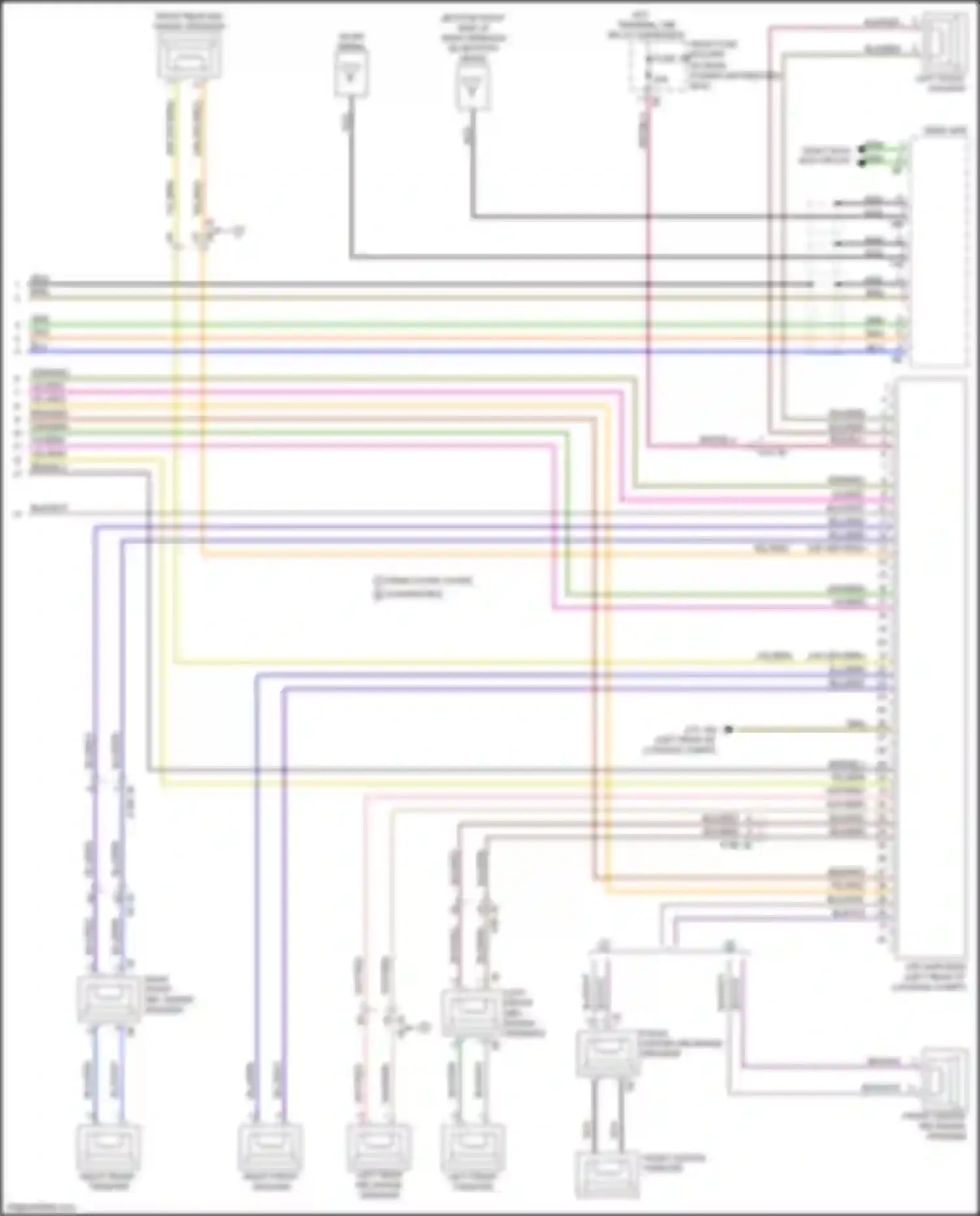 Wiring diagram most data bus circuit for BMW 6 series F06/F13/F12 facelift (2015-2018) (4 of 13)
