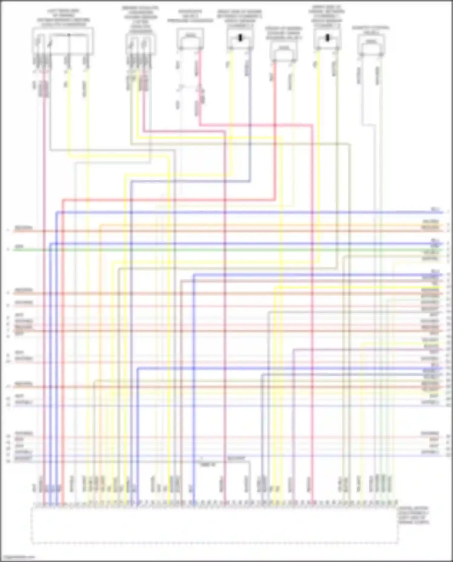 Wiring diagram oxygen sensor 2 after catalytic converter for BMW 6 series F06/F13/F12 facelift (2015-2018) (1 of 1)