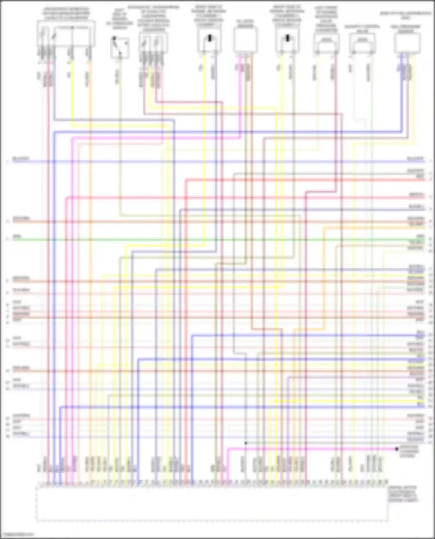 Wiring diagram oxygen sensor after catalytic converter for BMW 6 series F06/F13/F12 facelift (2015-2018) (2 of 2)