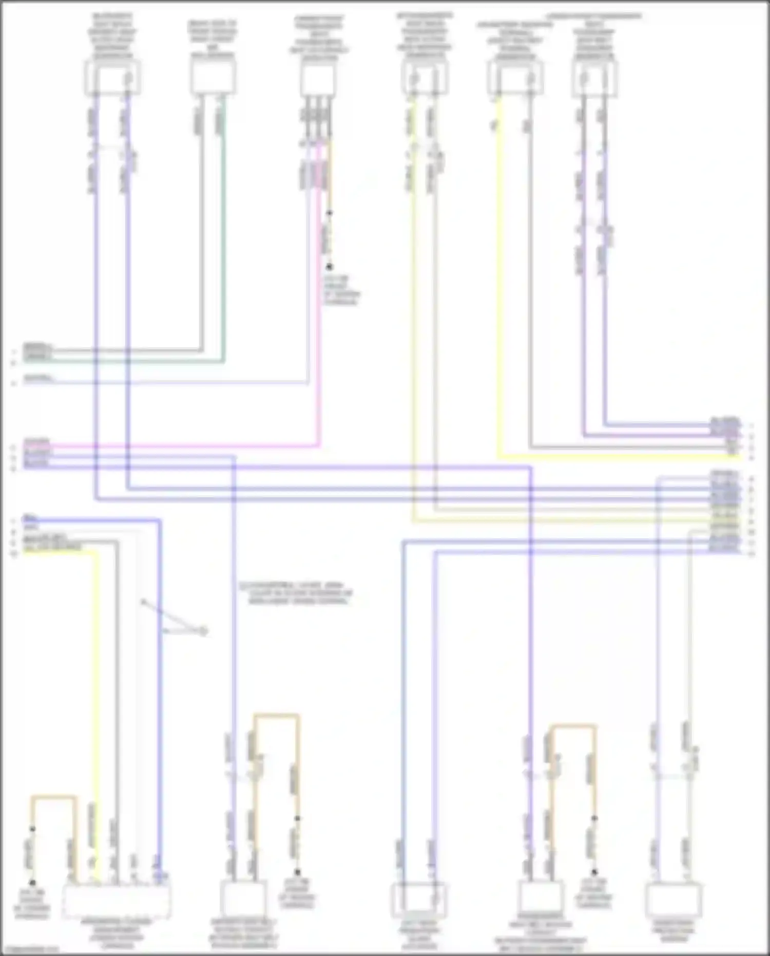 Wiring diagram passenger's seat occupancy detection for BMW 6 series F06/F13/F12 facelift (2015-2018) (2 of 2)