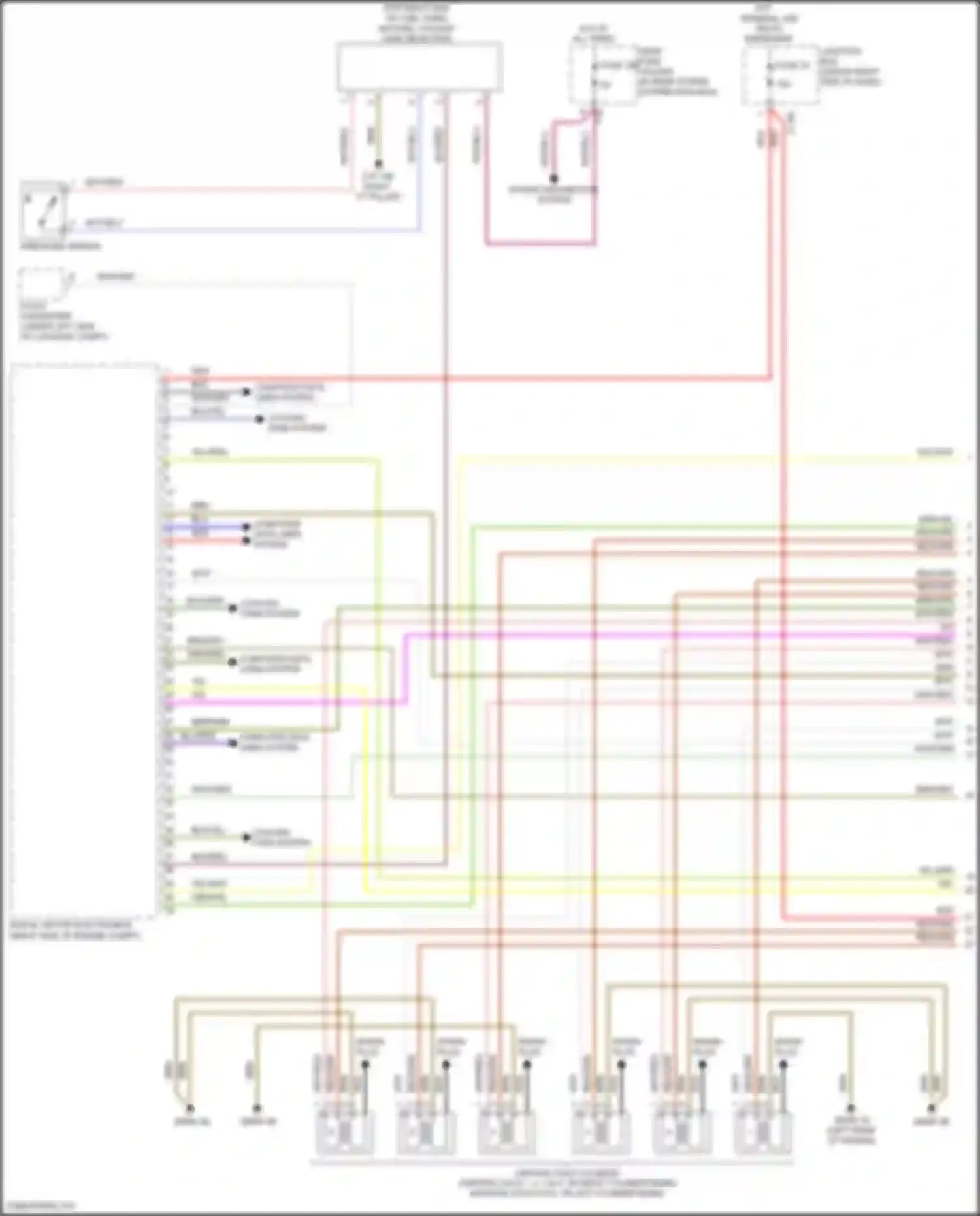 Wiring diagram power distribution system for BMW 6 series F06/F13/F12 facelift (2015-2018) (43 of 43)