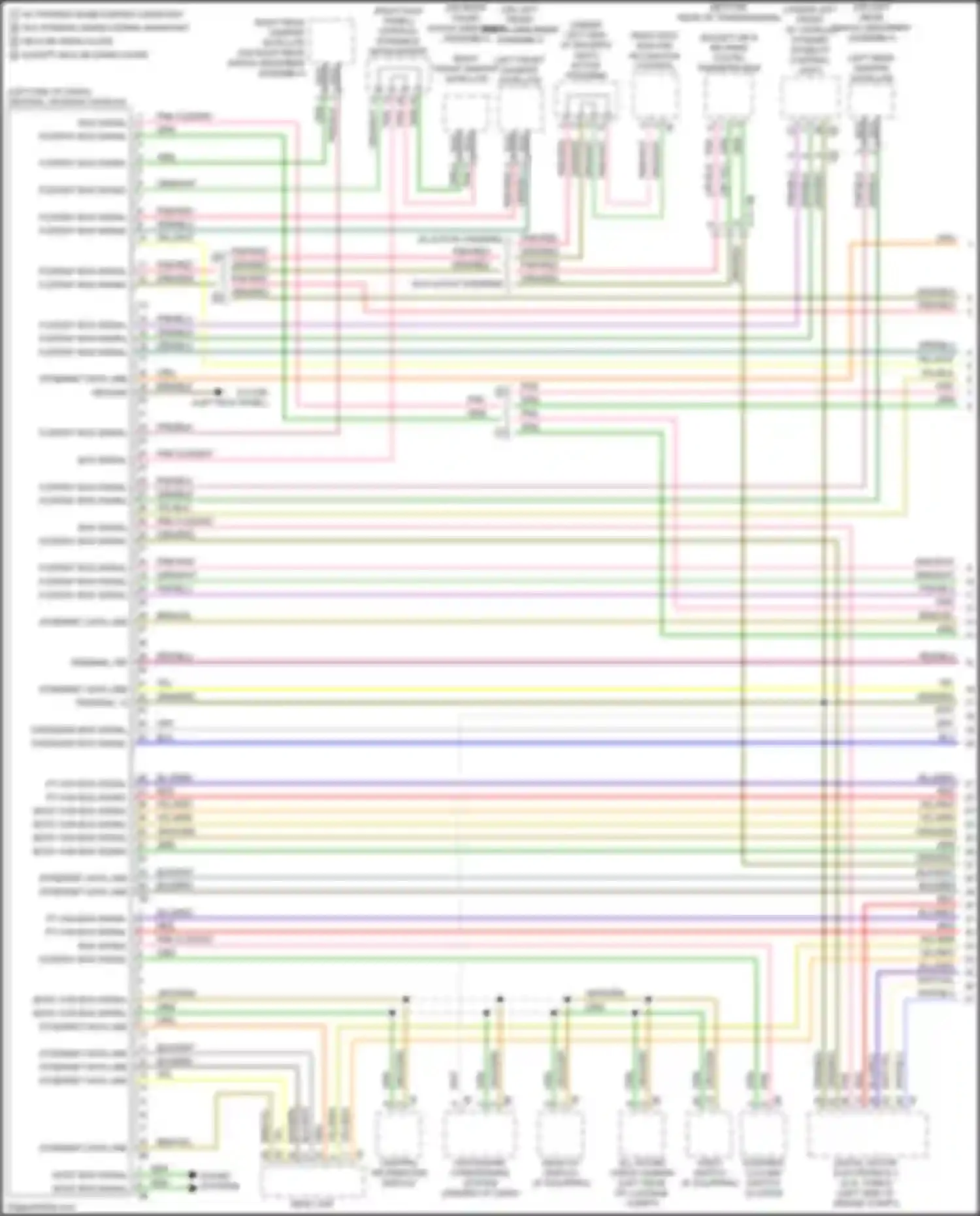 Wiring diagram pt-can bus signal pnk flexray bus signal for BMW 6 series F06/F13/F12 facelift (2015-2018) (1 of 1)