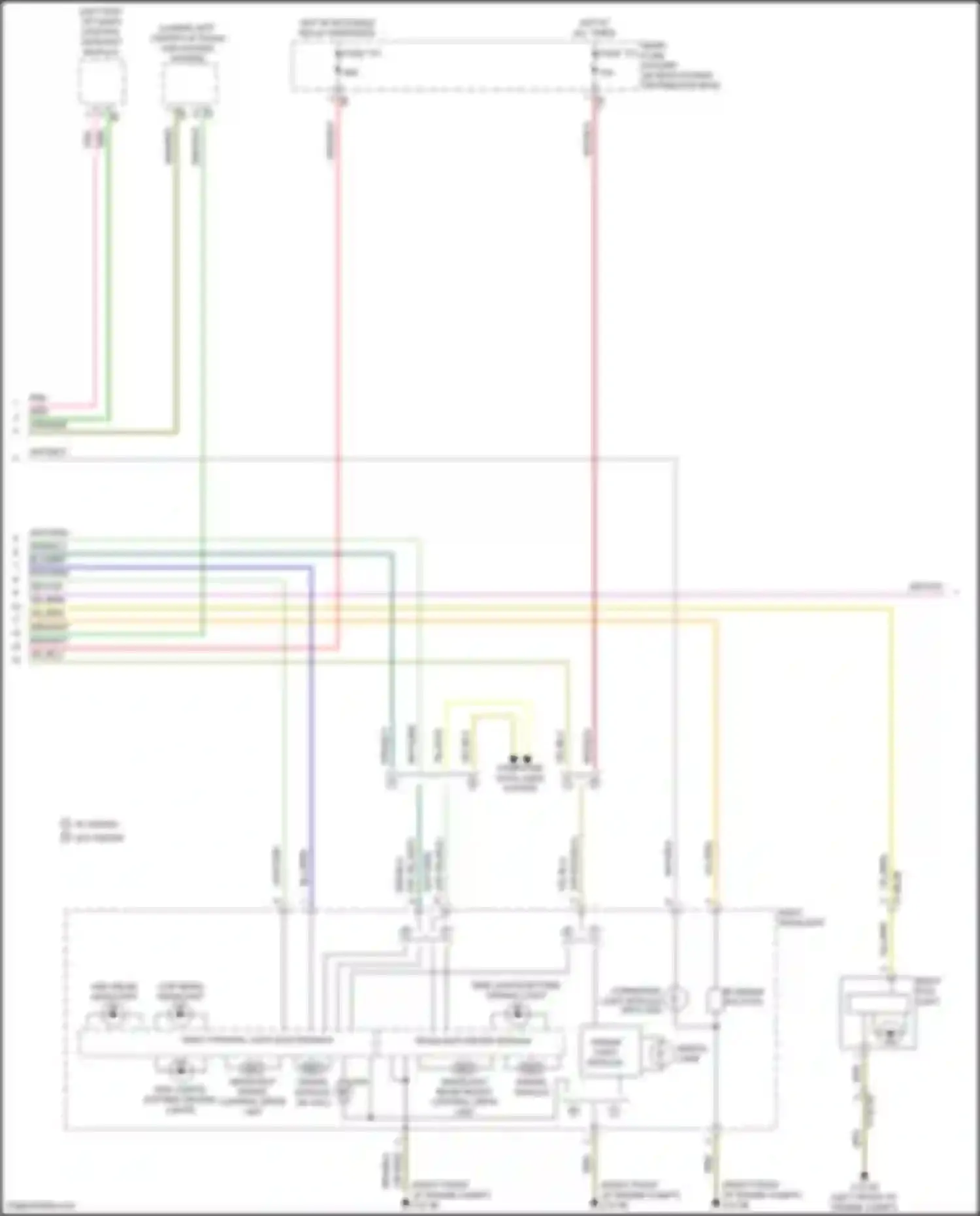 Wiring diagram right frontal light electronics for BMW 6 series F06/F13/F12 facelift (2015-2018) (1 of 1)