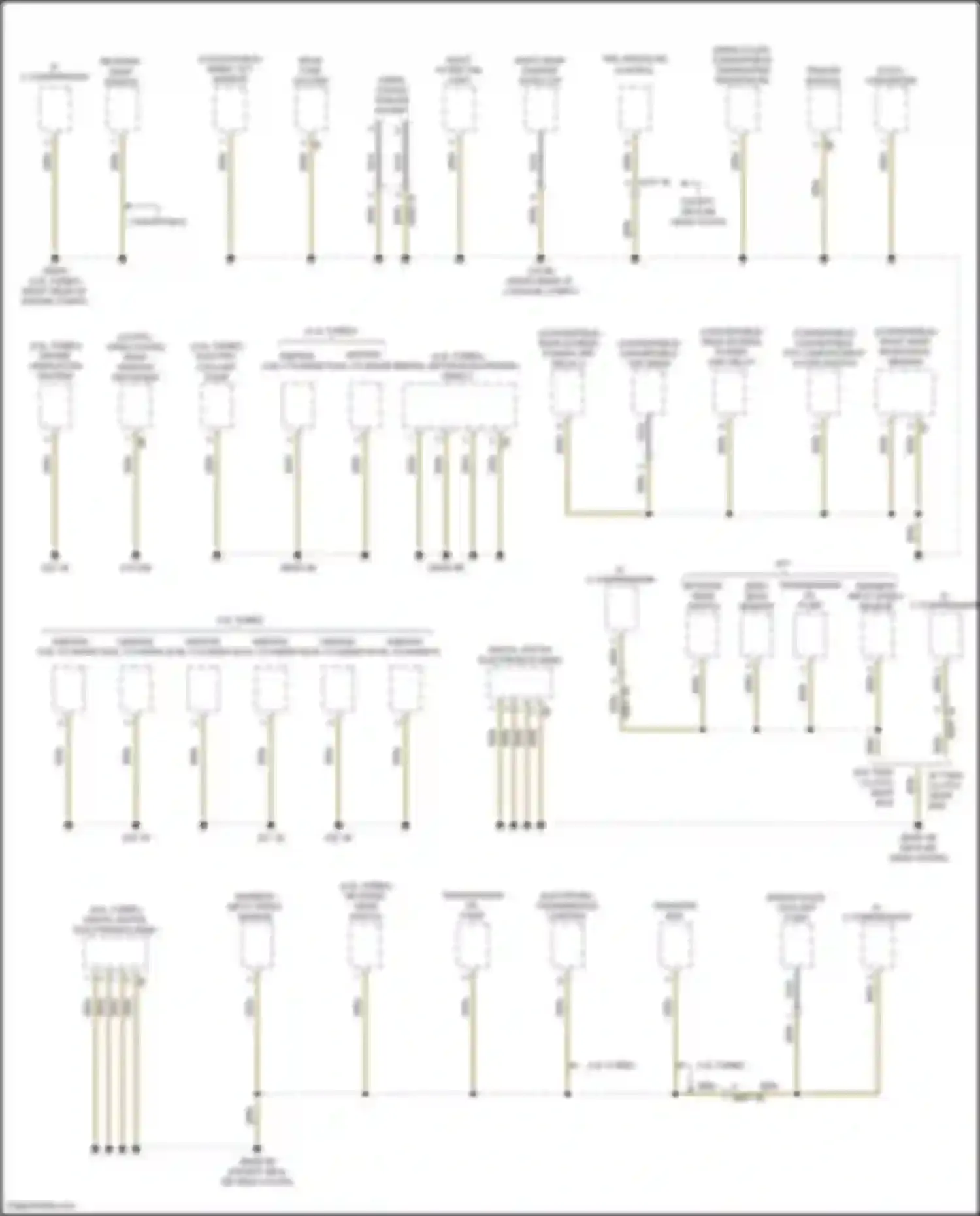 Wiring diagram siren, tilt sensor for BMW 6 series F06/F13/F12 facelift (2015-2018) (2 of 3)