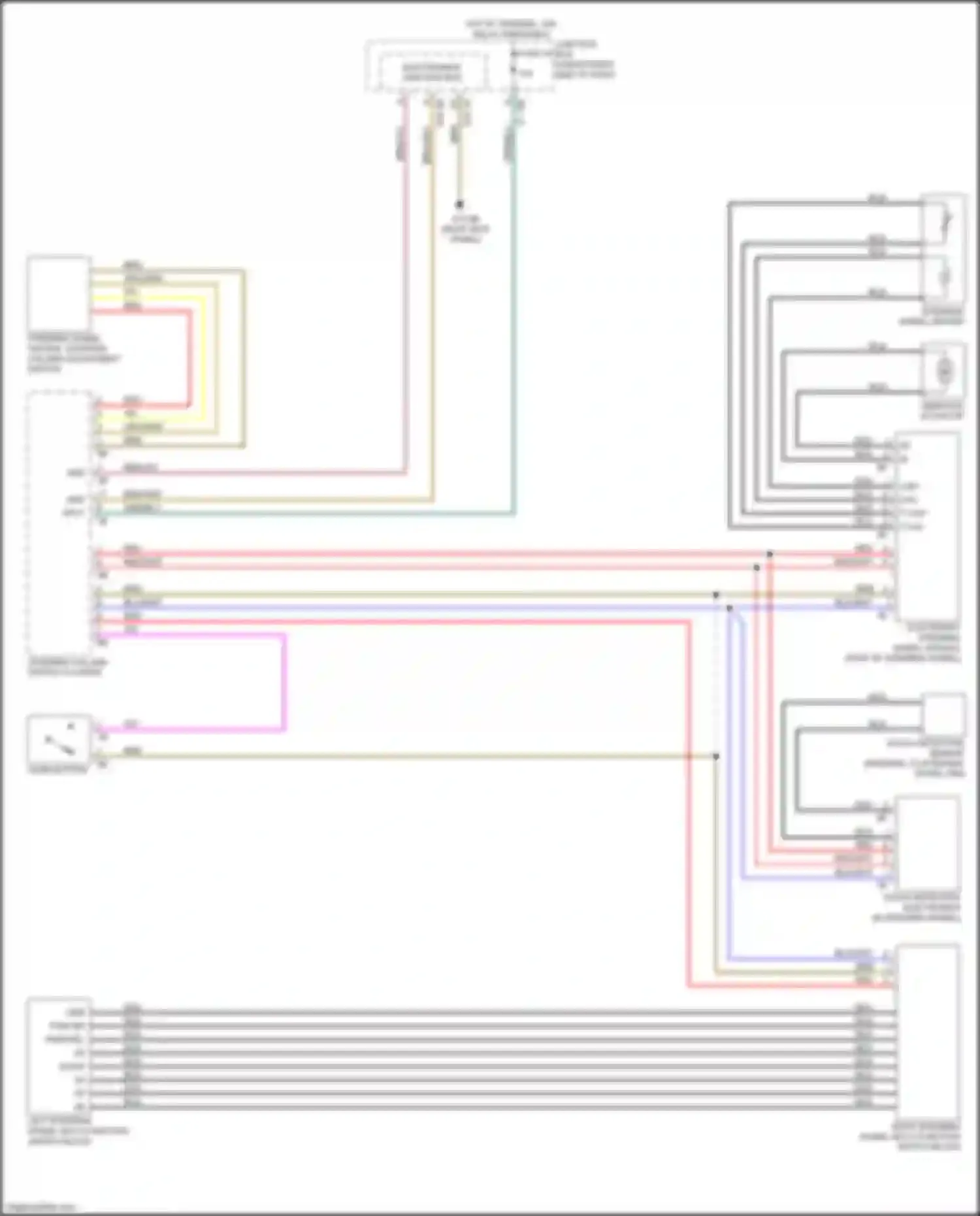 Wiring diagram touch detection electronics for BMW 6 series F06/F13/F12 facelift (2015-2018) (1 of 1)