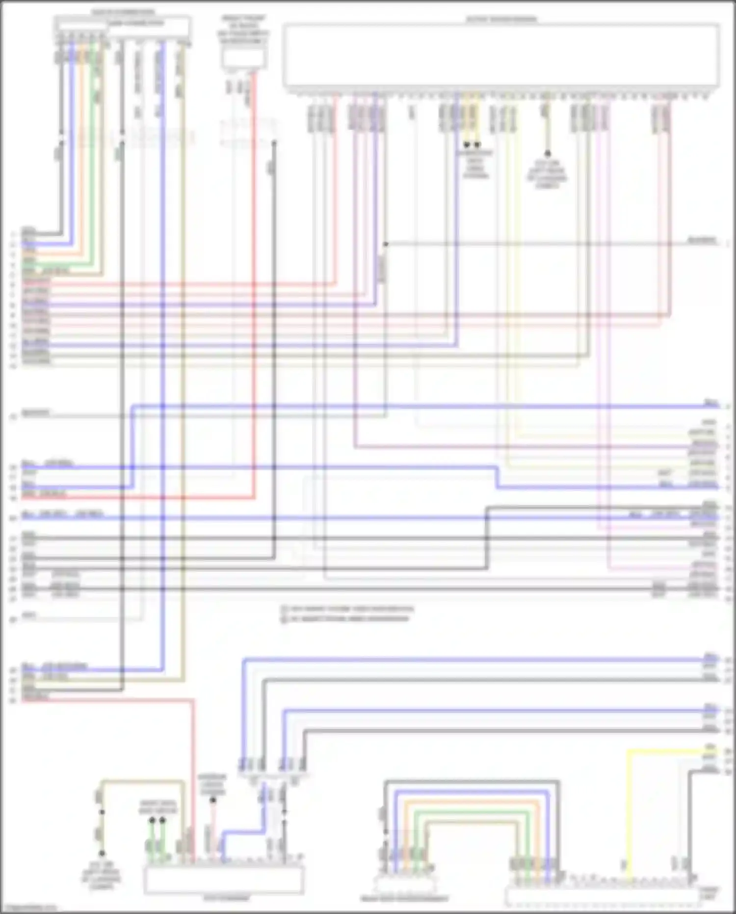 Wiring diagram usb connection for BMW 6 series F06/F13/F12 facelift (2015-2018) (1 of 2)