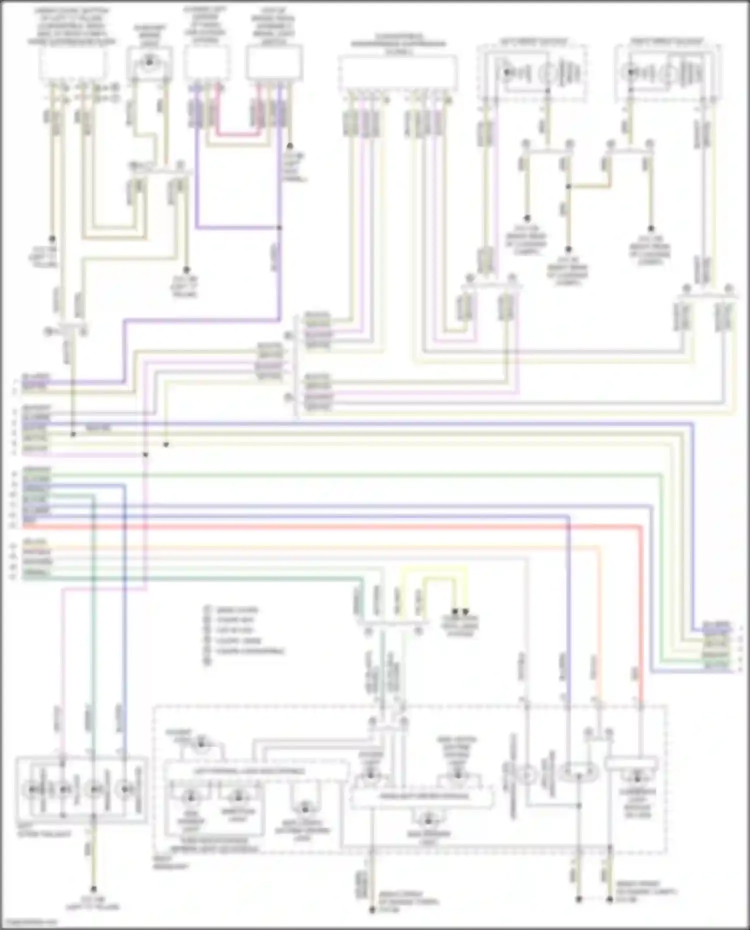 Wiring diagram w/o led for BMW 6 series F06/F13/F12 facelift (2015-2018) (4 of 4)