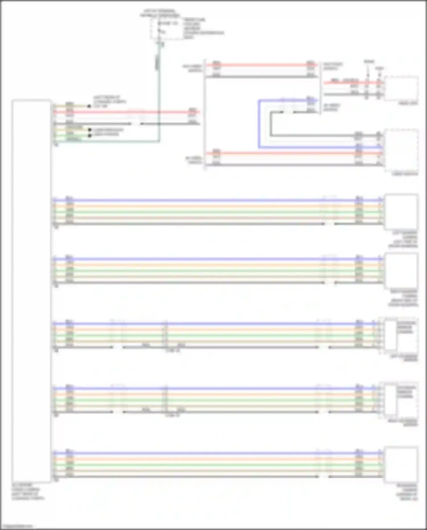 Wiring diagram w/o video switch for BMW 6 series F06/F13/F12 facelift (2015-2018) (1 of 2)
