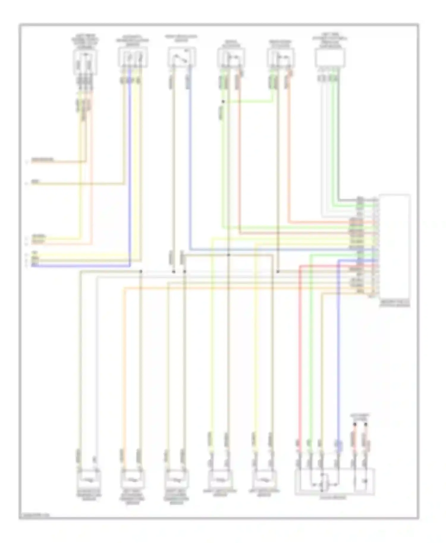 7 series BMW E38 facelift (1998-2001): Automatic a/c circuit (3 of 3)